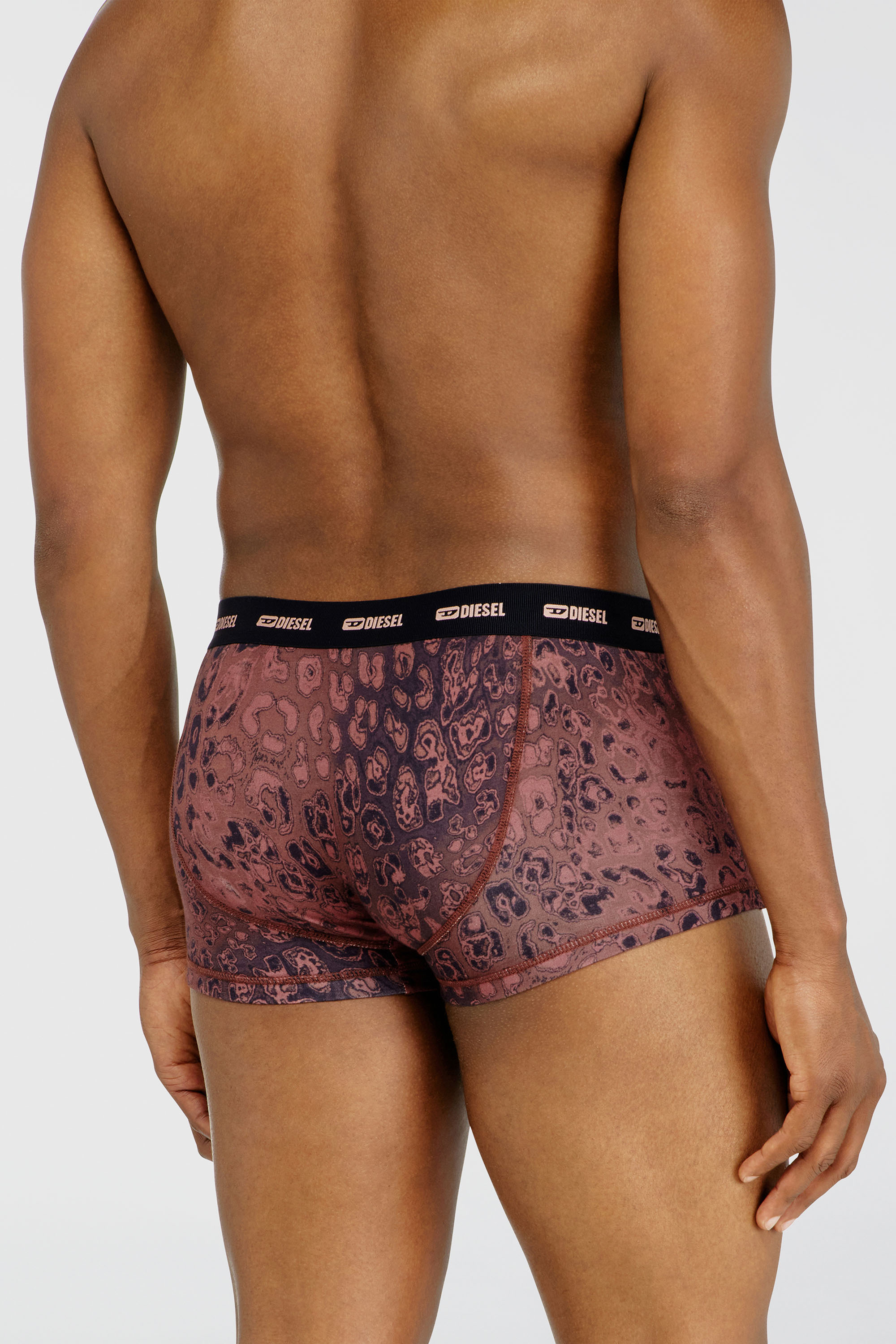 Diesel - DAMIEN-UTLT-3PACK, Man's Three-pack of stretch cotton boxer briefs in Violet - 4