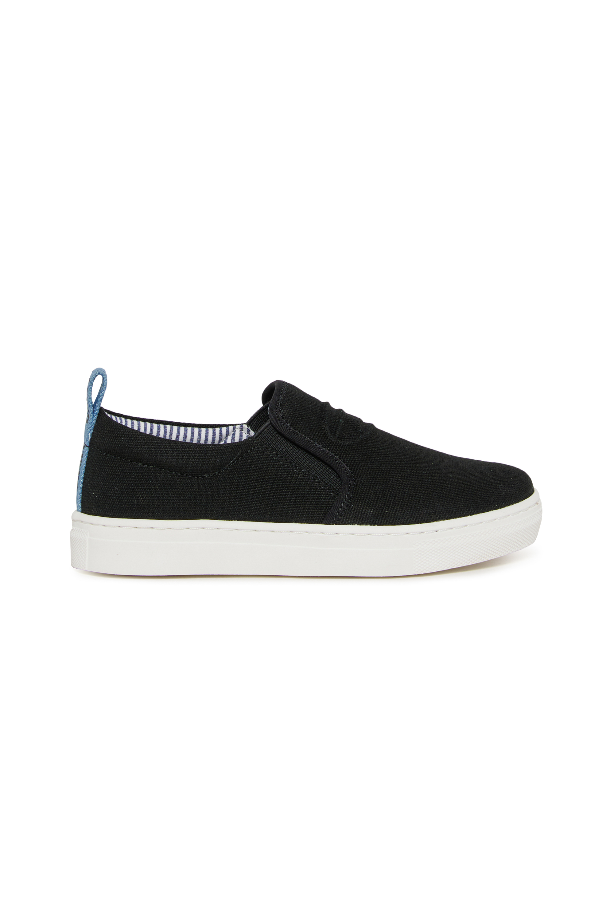 Diesel - S-SLIPGAB, Unisex's S-SLIPGAB-Slip-on sneakers in cotton in Black - 1
