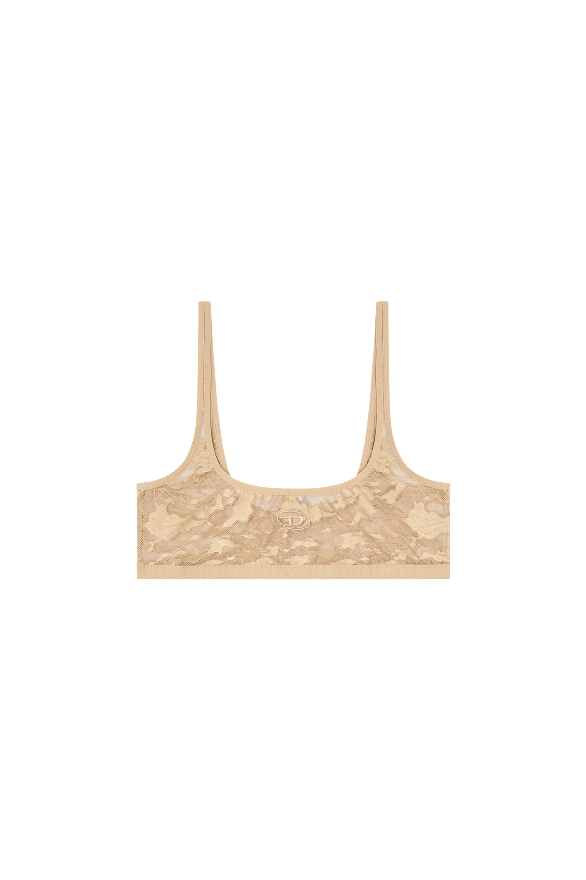 Diesel - KELSI-UTLT, Woman's Bralette in camo lace in Light Brown - 4