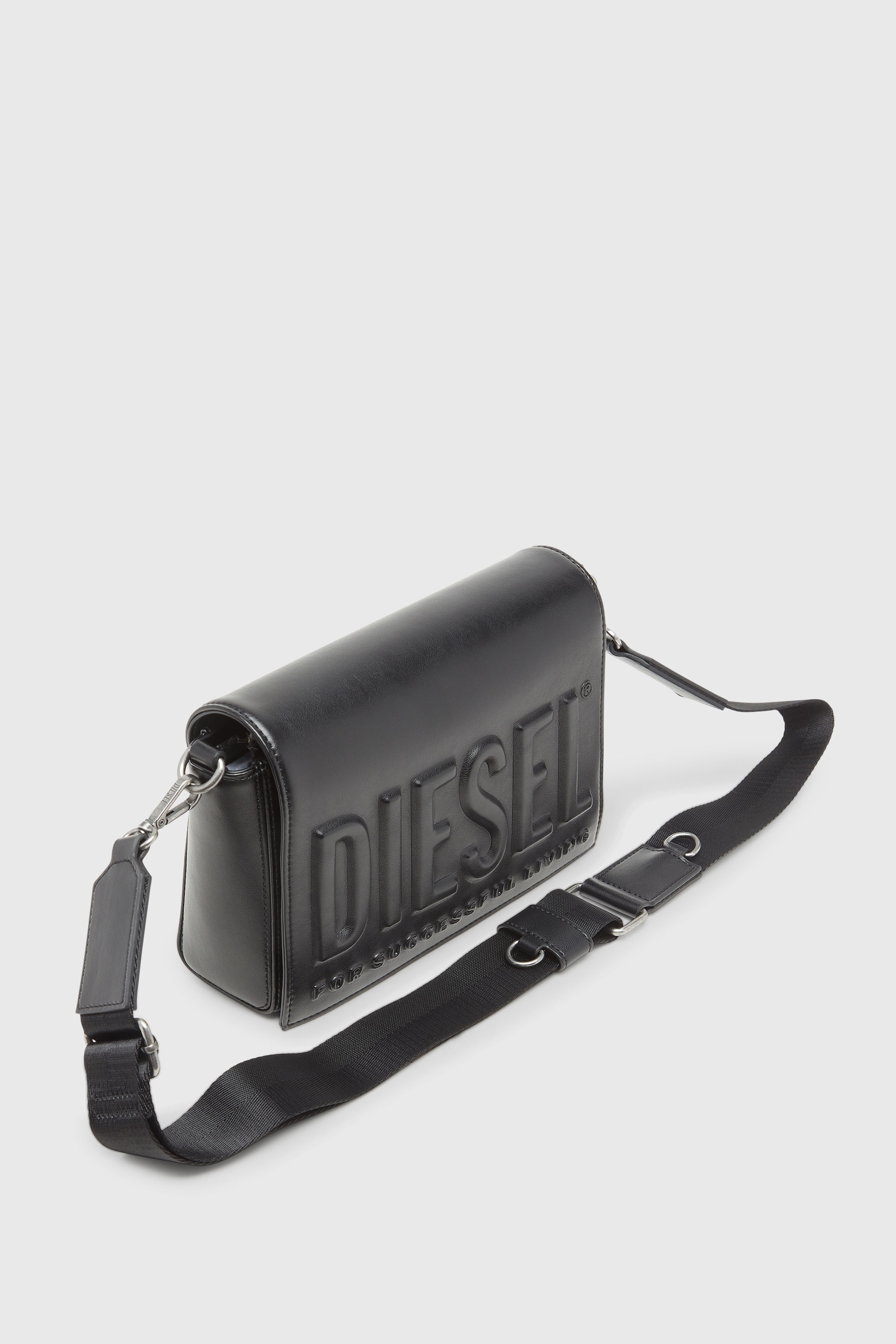 Diesel - DSL 3D CAMERA BAG X, Unisex's Dsl 3D - Camera bag with embossed logo in Black - 6