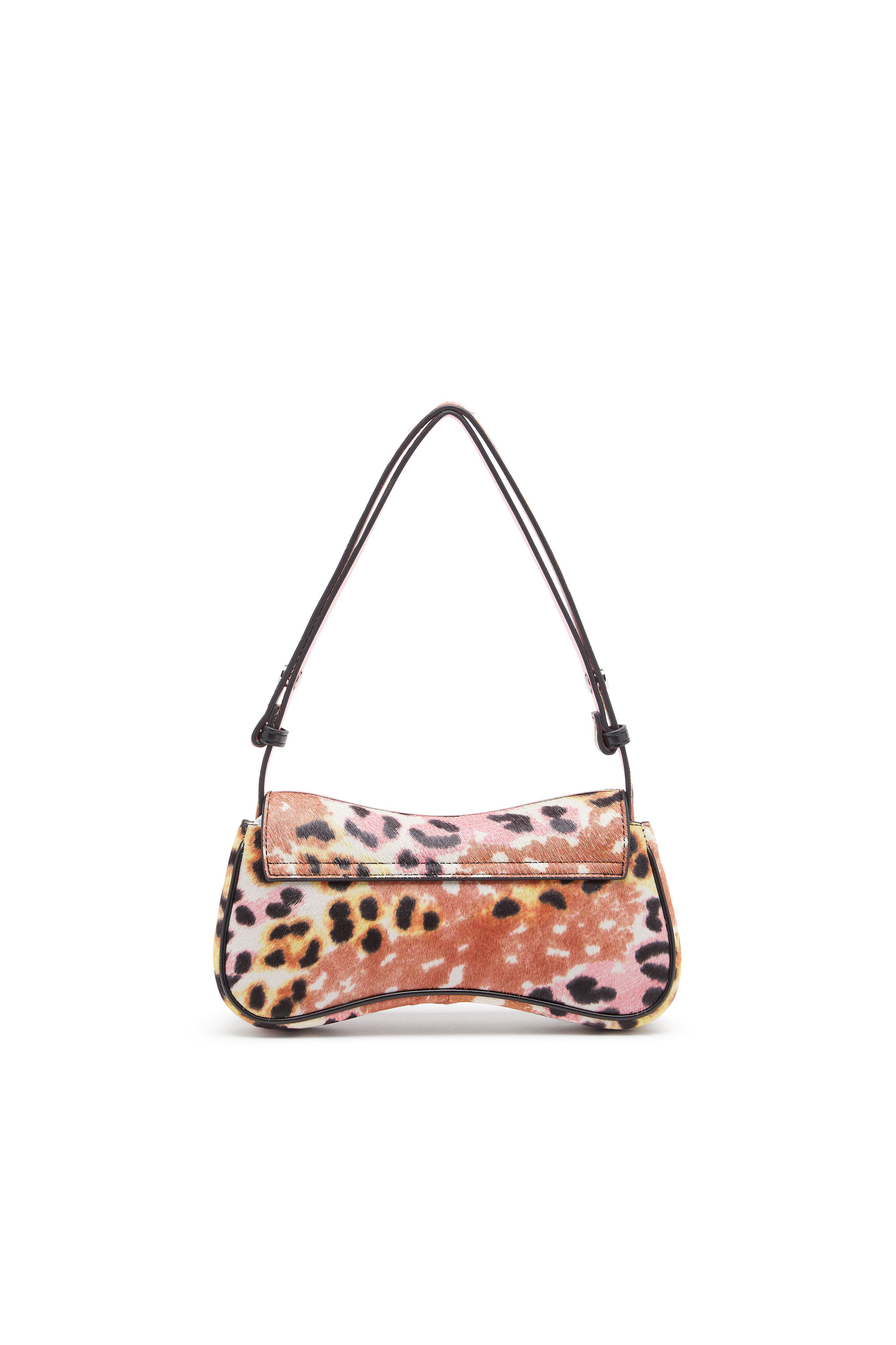 Diesel - PLAY CLUTCH, Woman's Play-Clutch in cavallino animalier in Brown - 3