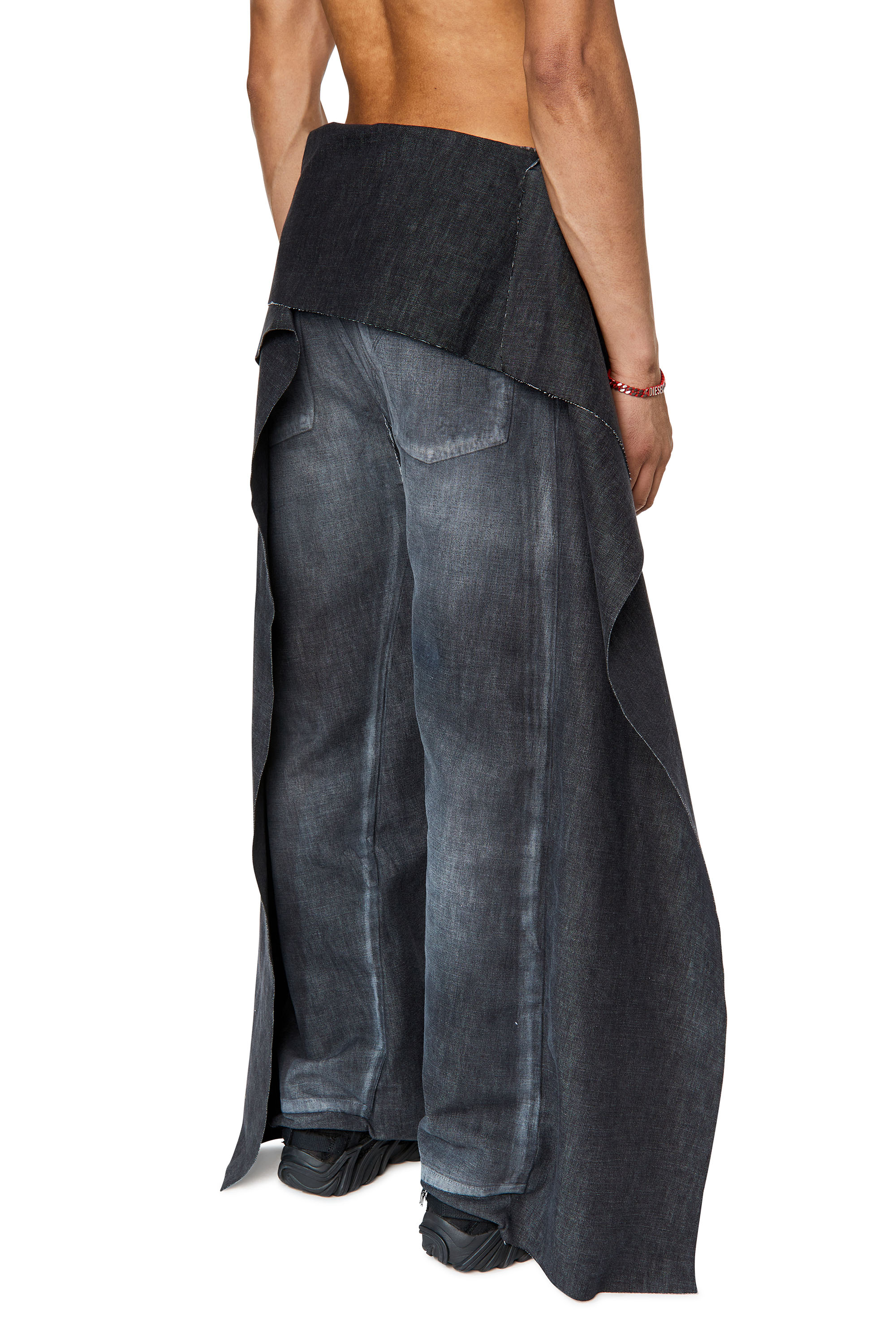 Diesel - 2010 D-Macs 007Q5 Straight Jeans, Black/Dark grey - Image 2