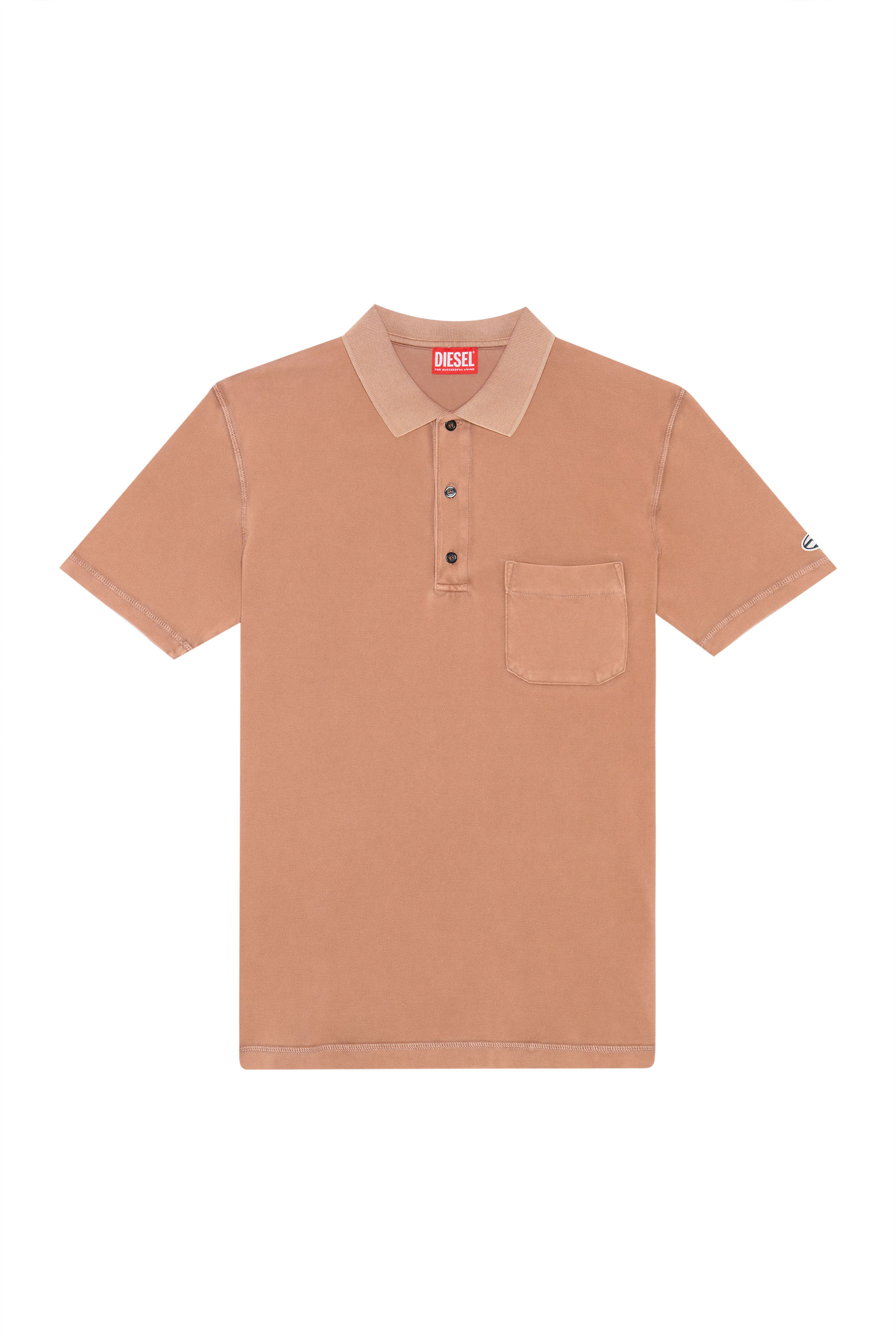 Diesel - T-POLO-WORKY-DOV-PE, Brown - Image 1