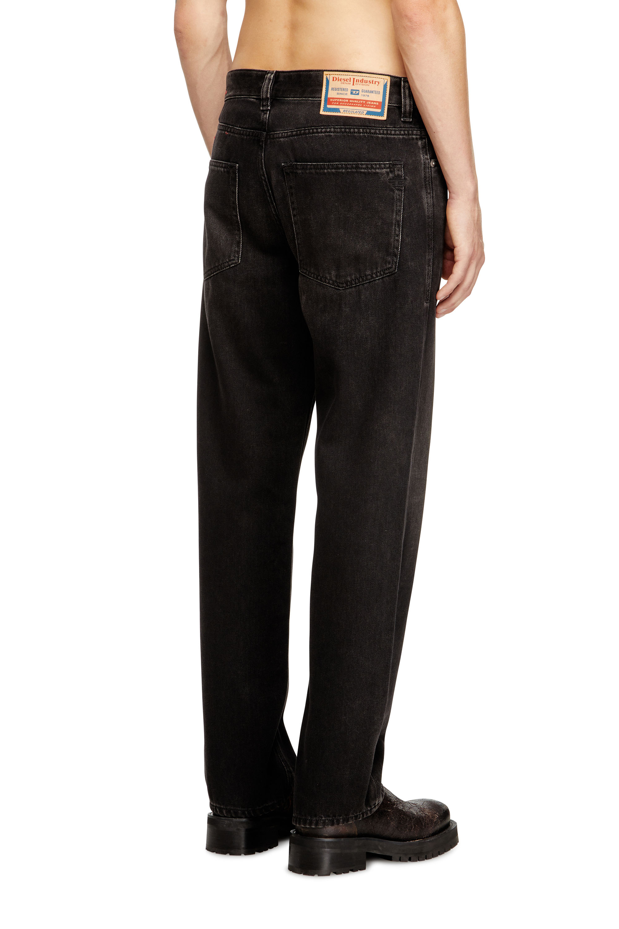 Regular Jeans 2024 D-Macs 09J96, Black/Dark grey Diesel - Man's Regular Jeans 2024 D-Macs 09J96, Black/Dark grey - 4
