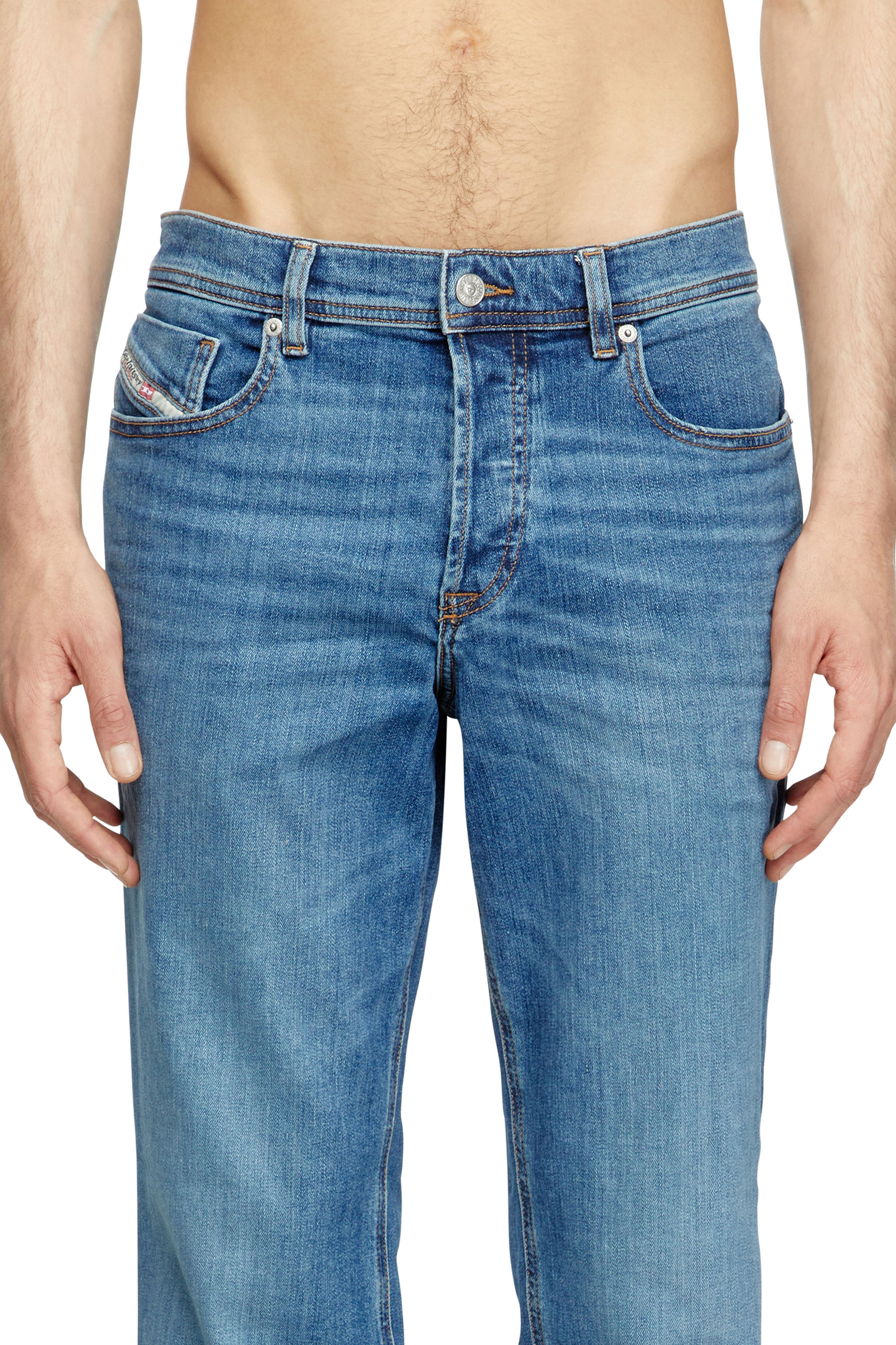 Regular Jeans 2023 D-Finitive 0KIAL, Light Blue Diesel - Man's Regular Jeans 2023 D-Finitive 0KIAL, Light Blue - 5