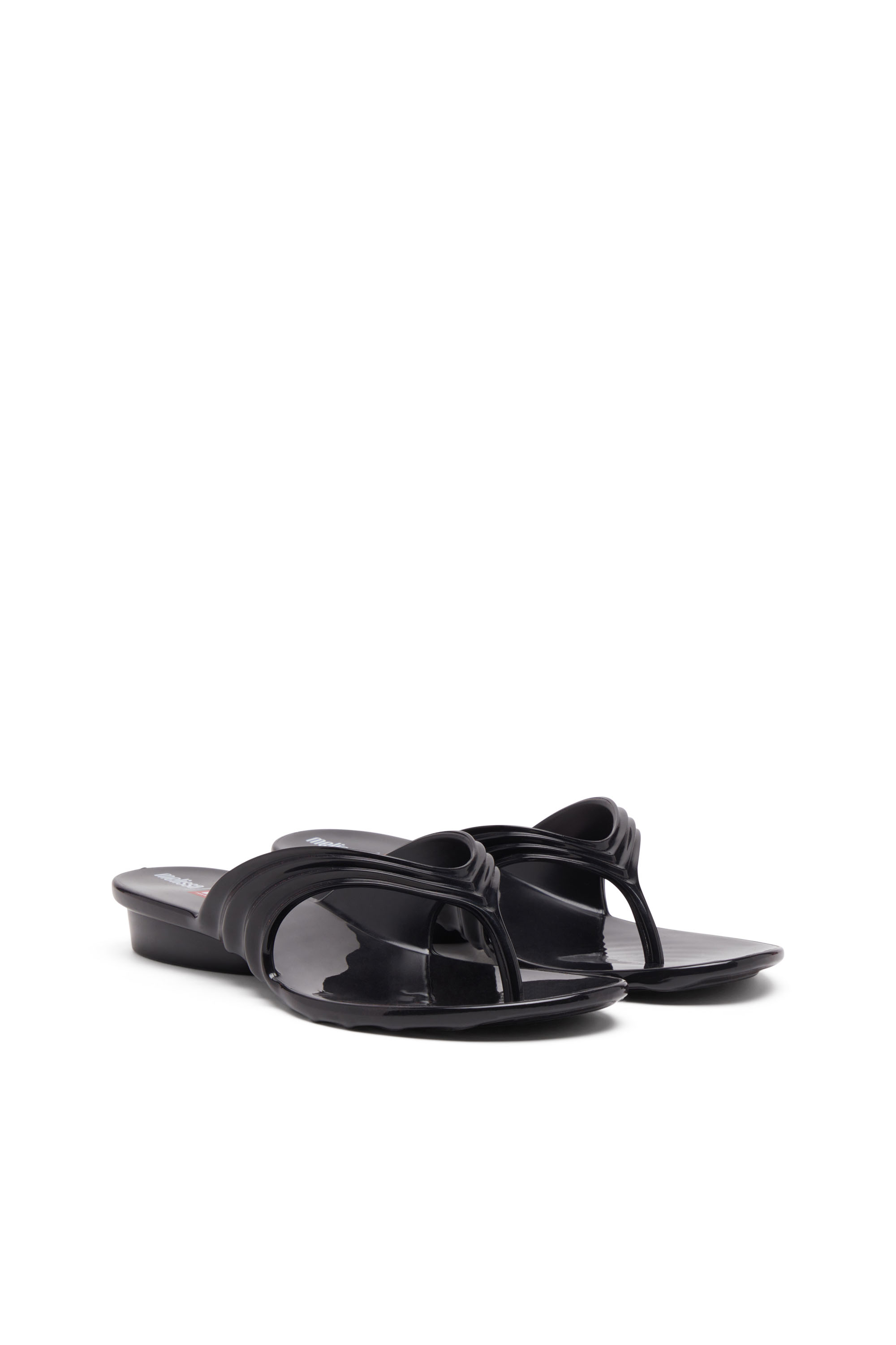 MELISSA QUANTUM THONG, Black Diesel - MELISSA QUANTUM THONG, Woman's Sculptural flip-flops in Melflex® in Black - 2