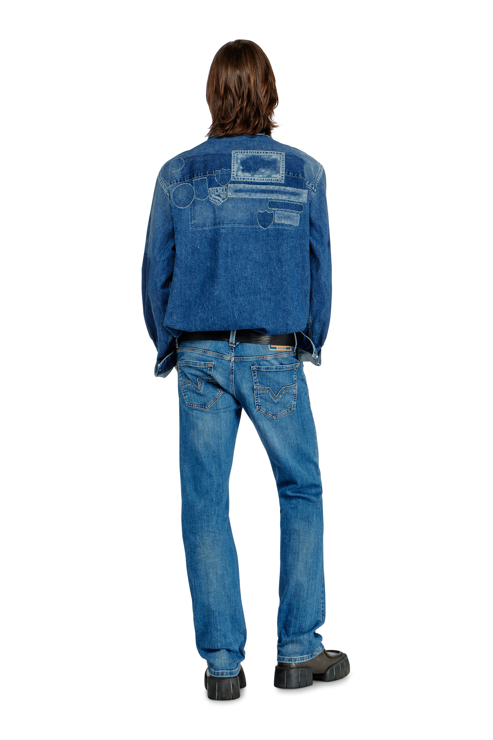 Diesel - Man's Regular Jeans 1985 Larkee 0KIAL, Light Blue - 4