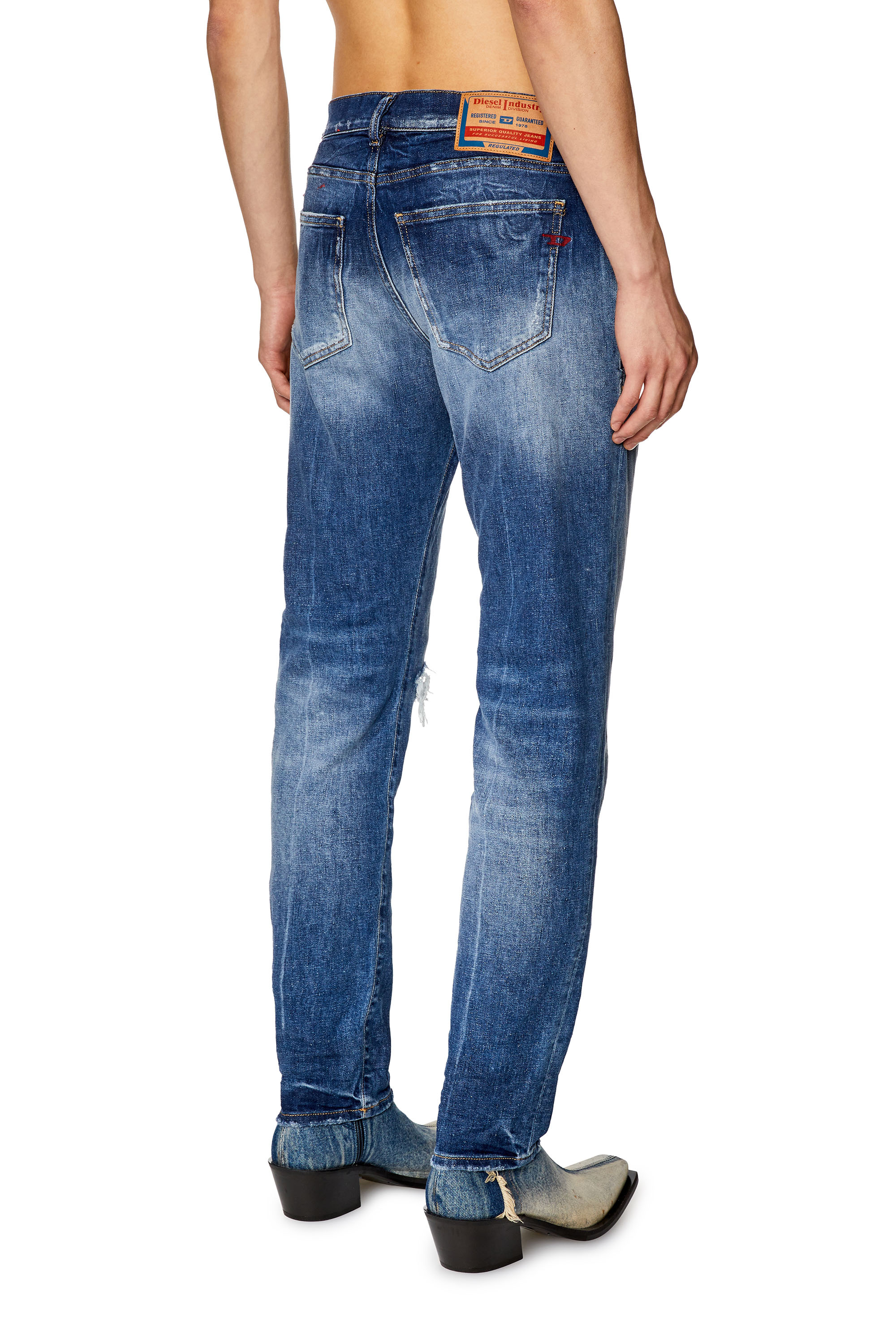 Diesel - 2019 D-Strukt 09G15 Slim Jeans, Medium blue - Image 2