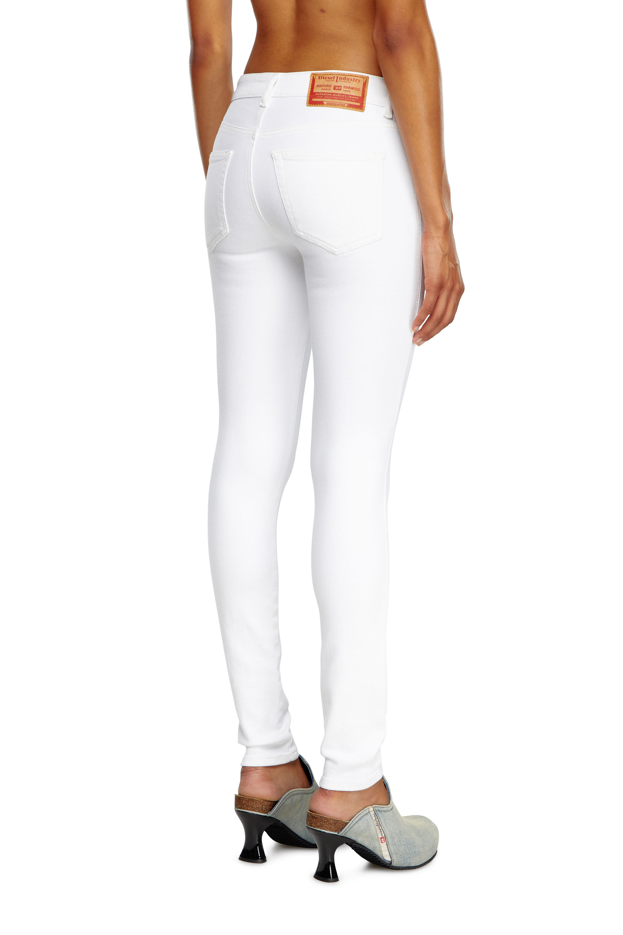 Diesel - Super skinny Jeans 2017 Slandy 09F90, White - Image 1