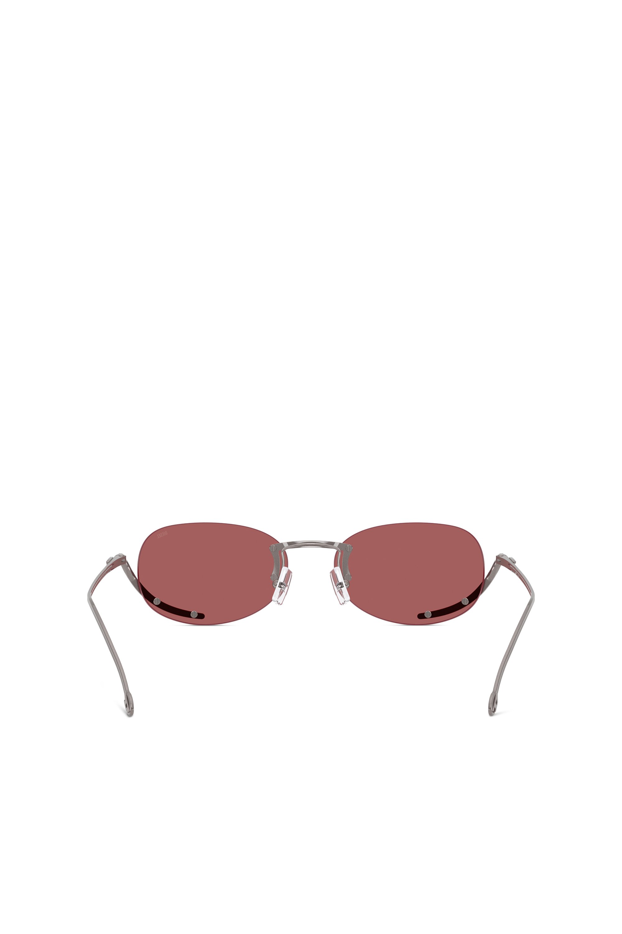 Diesel - 0DL1004, Unisex's Oval sunglasses in Red - 3