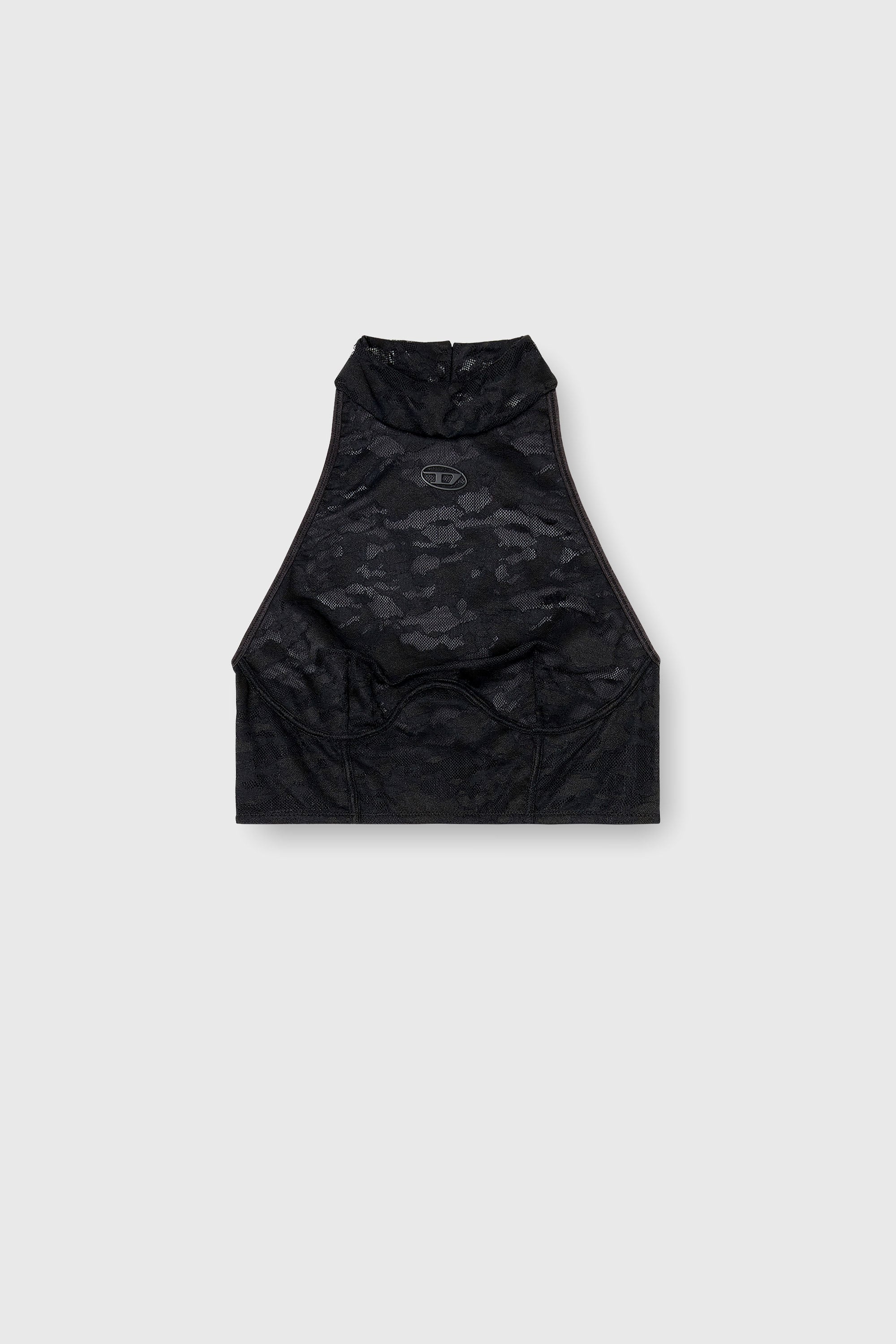 Diesel - MARCIA-UTLT, Woman's Lace bralette with halter neck in Black - 2