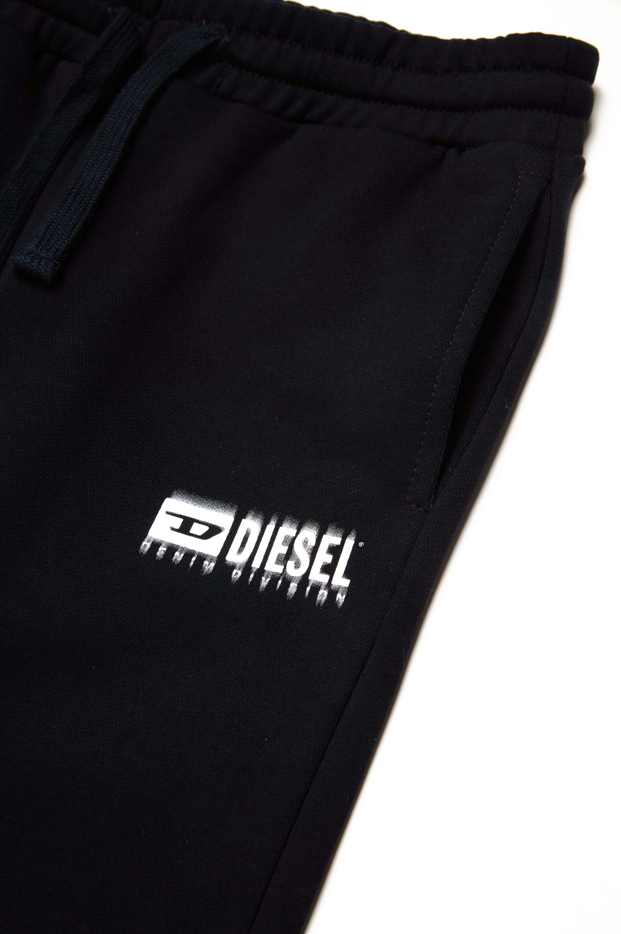 Diesel - PBASE, Man's Sweatpants with smudged logo in Black - 4