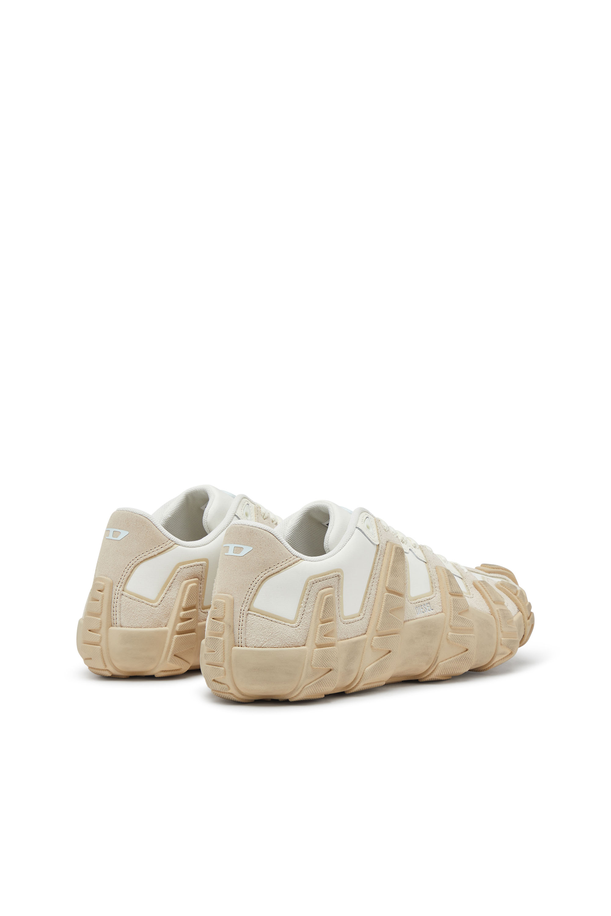 Diesel - S-D-GRIFFE LOW, Man's S-D-Griffe - Nylon sneakers in White/Beige - 4