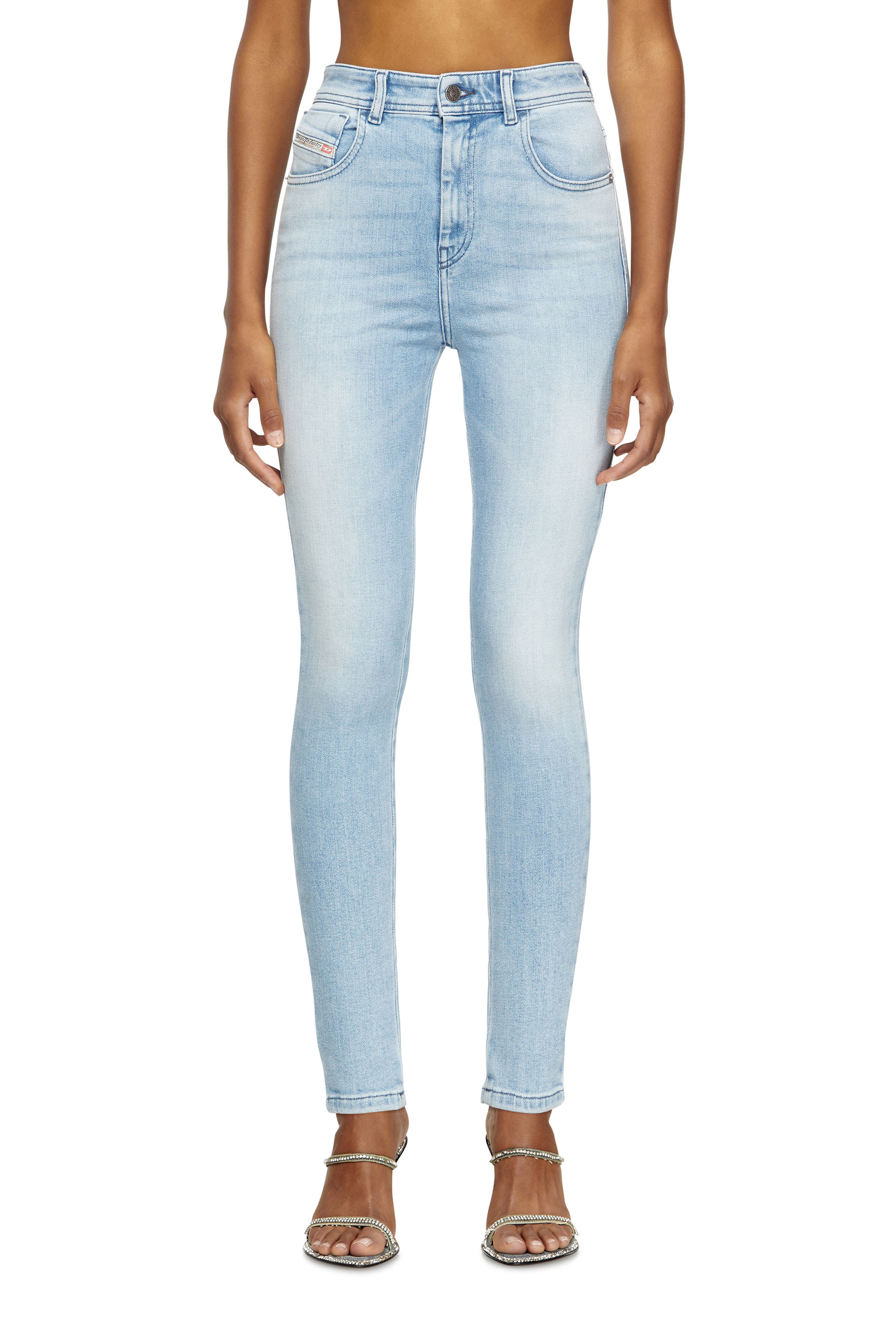 Skinny Jeans 1984 Slandy-High 09M05, Light Blue Diesel - Woman's Skinny Jeans 1984 Slandy-High 09M05, Light Blue - 3