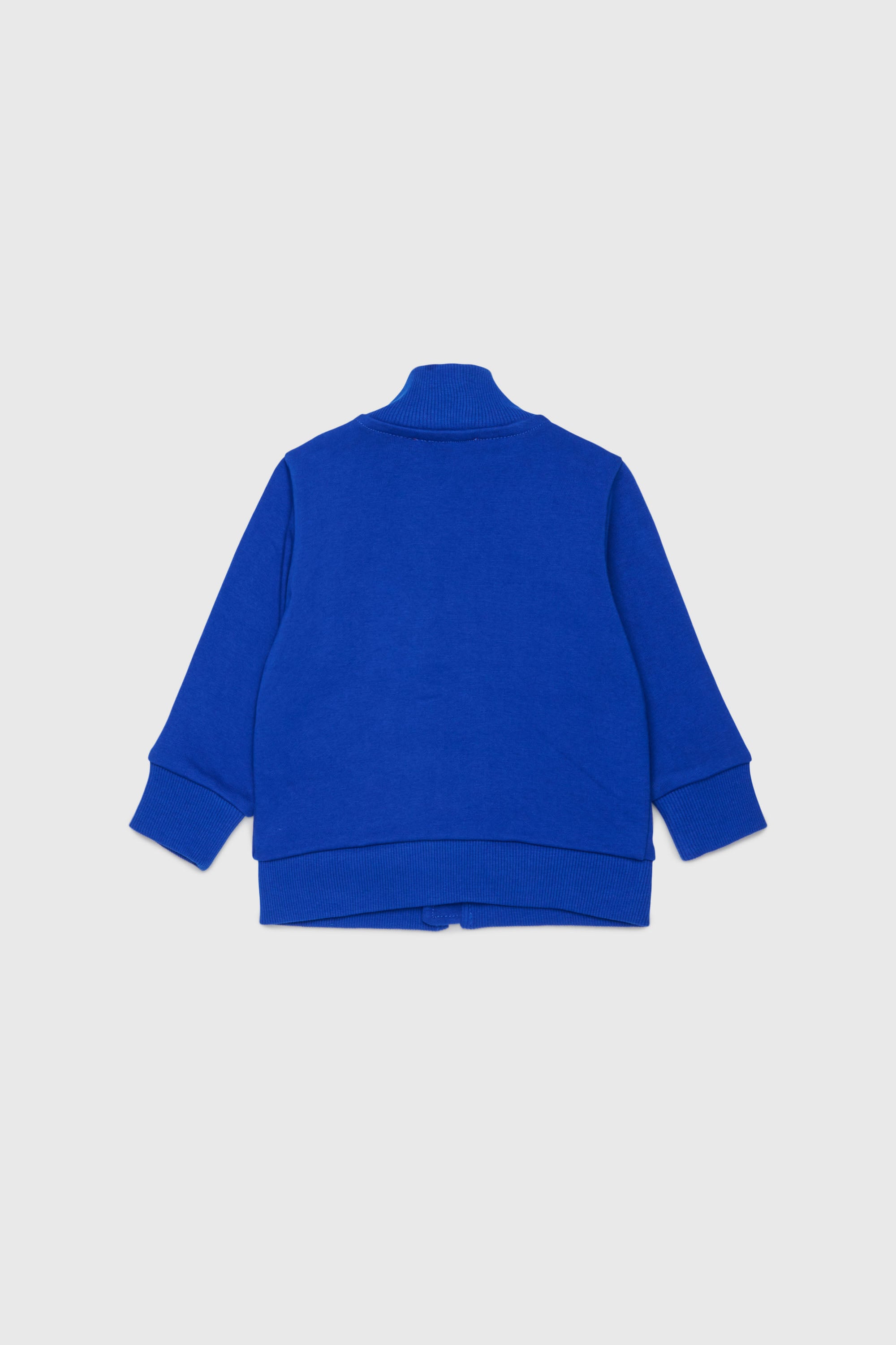 Diesel - SDSELZIPB, Unisex's Zip-up sweatshirt with logo print in Blue - 3