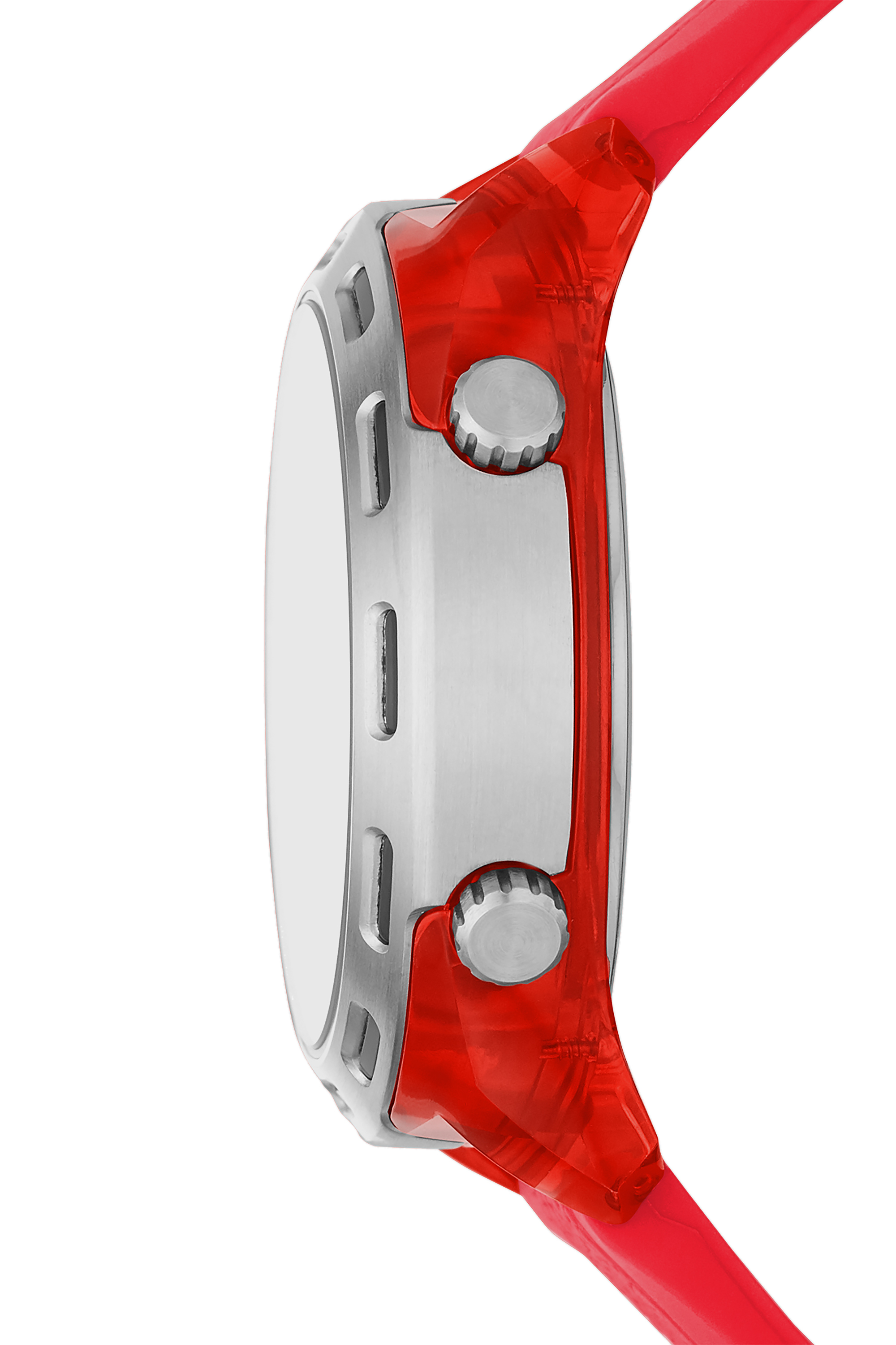 Diesel - DZ1900, Man's Crusher digital red silicone watch in Red - 3
