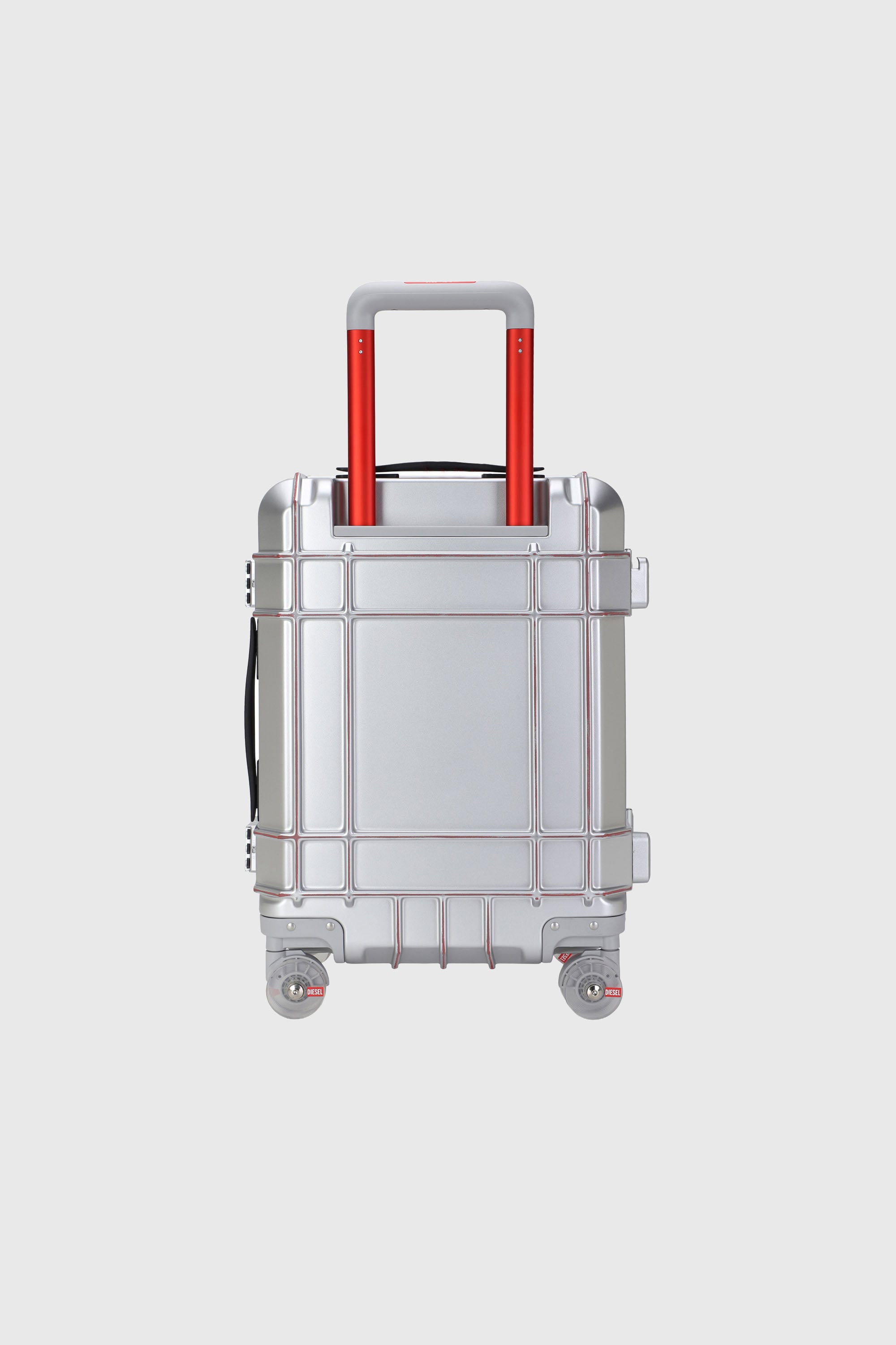 Diesel - DIESEL PC STRONG IMAGE TROLLEY- DSL003, Unisex's Rugged suitcase size S in Silver - 2