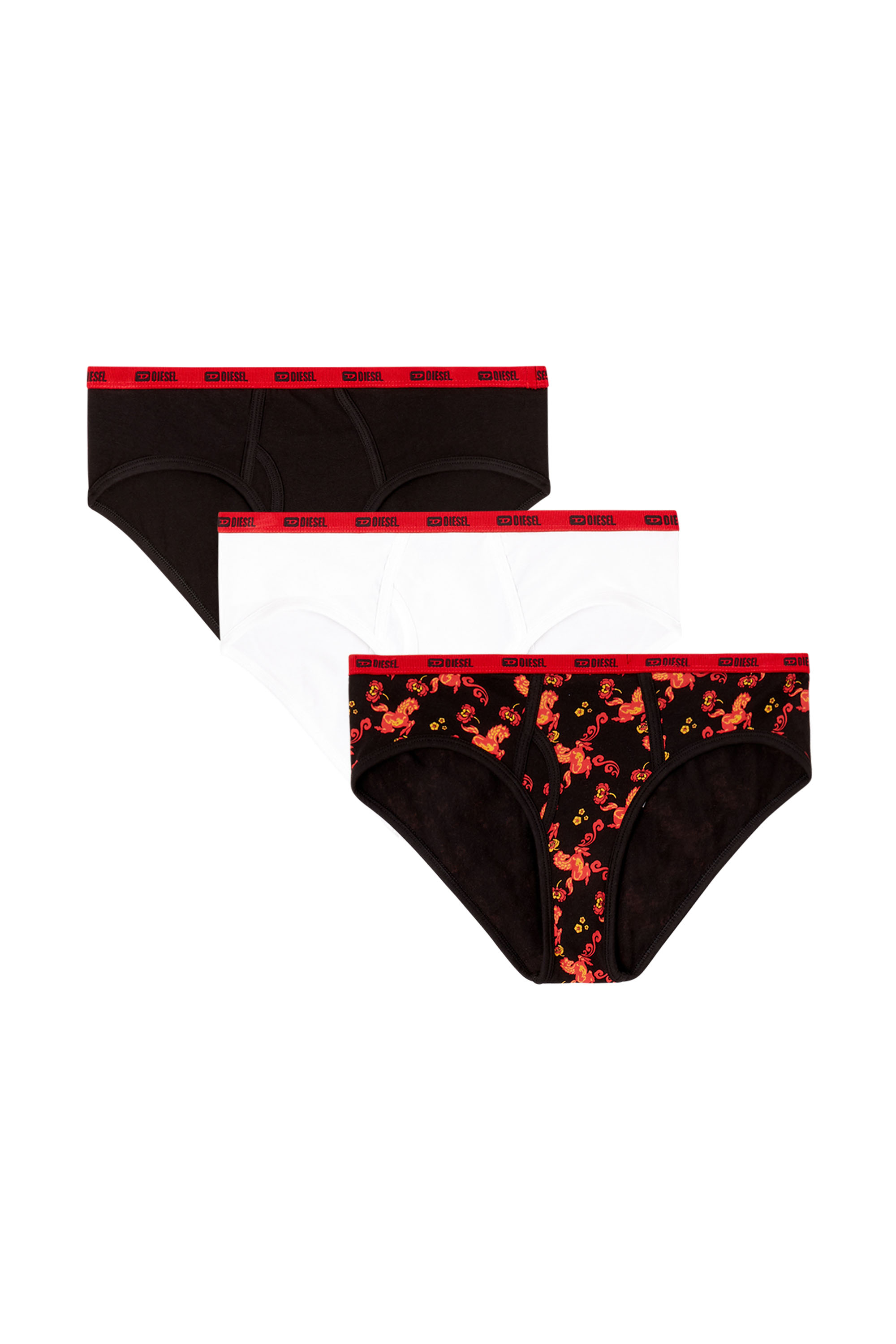 Diesel - OXY-GFT-3PACK, Woman's Three-pack briefs with horse pattern in null - 2