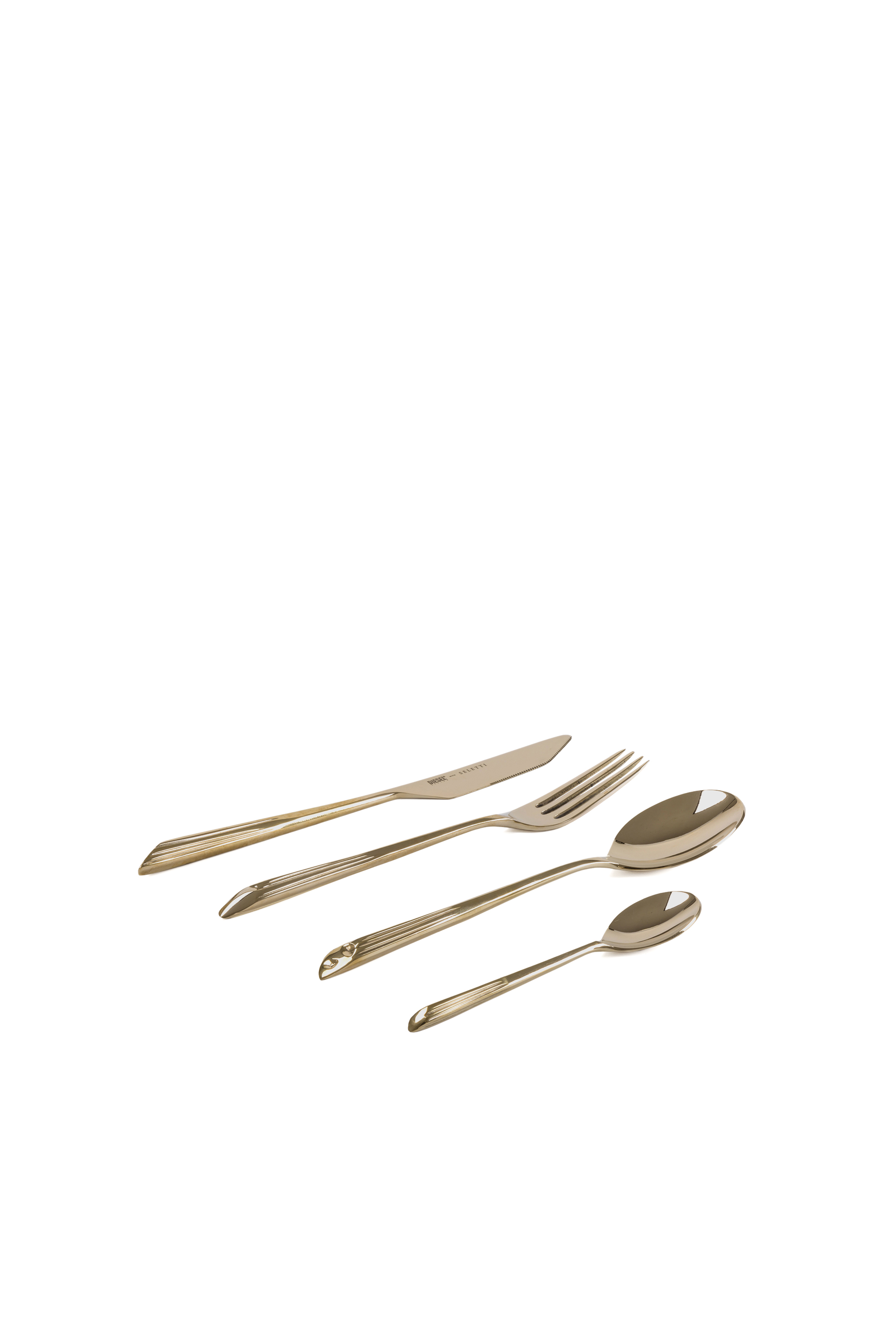 Diesel - 10832 COSMIC DINER, Unisex's Cutlery brass set in Gold - 1