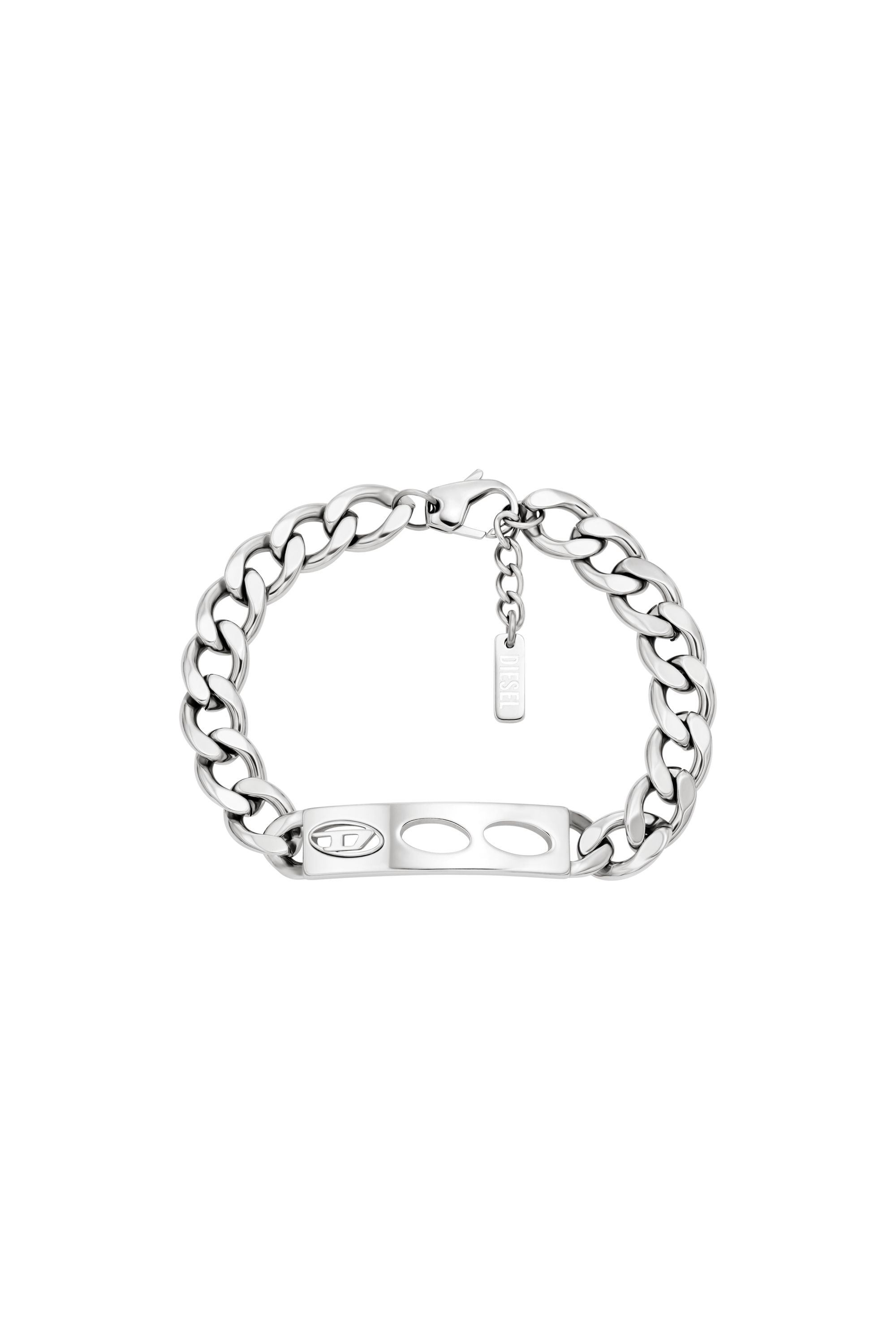 Diesel - DX166340 JEWELLERY, Unisex's Stainless Steel ID Bracelet in Silver - 1