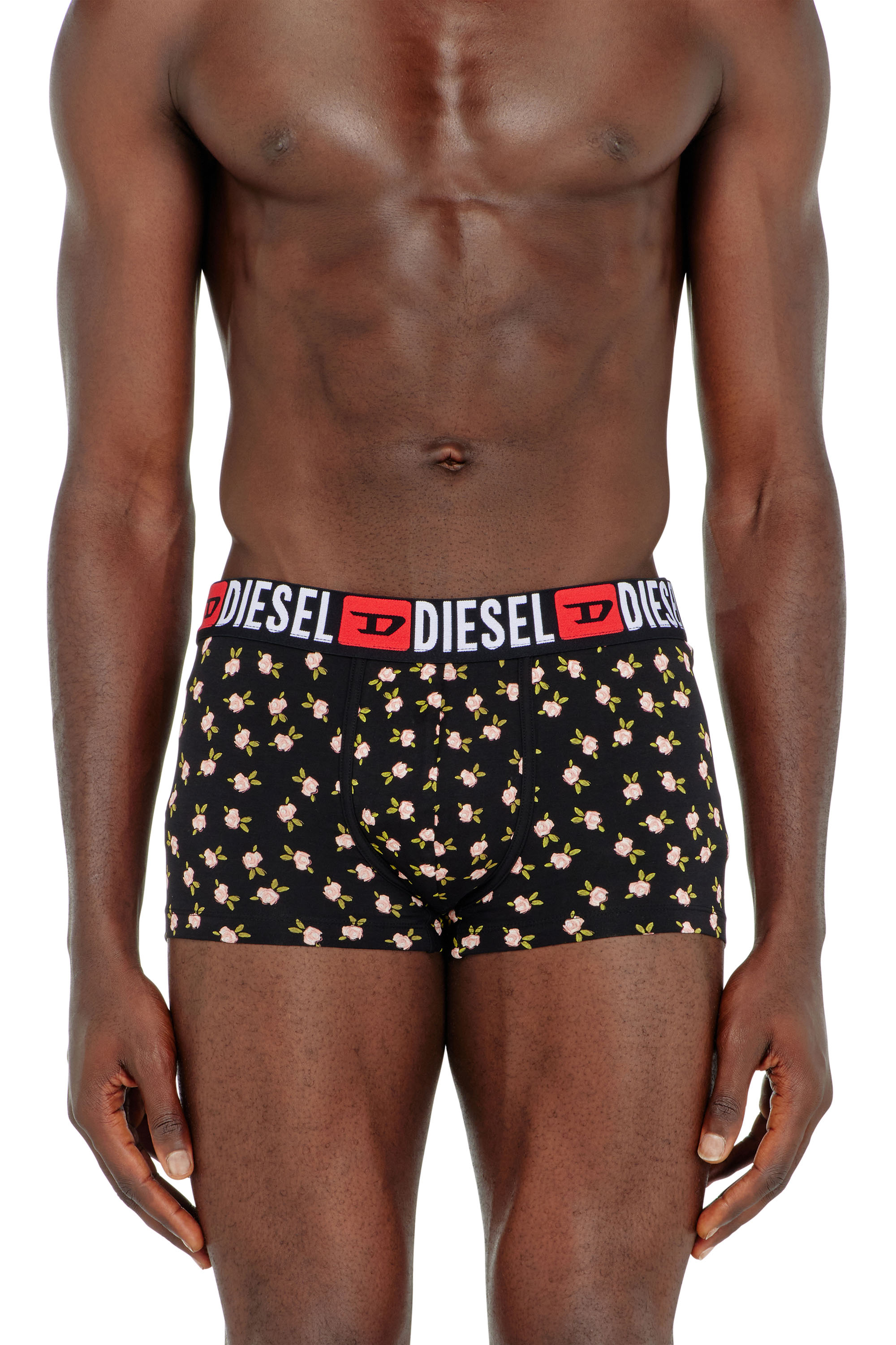 Diesel - UMBX-DAMIENTHREEPACK, Man's Three-pack of stretch cotton trunks with floral print in null - 3
