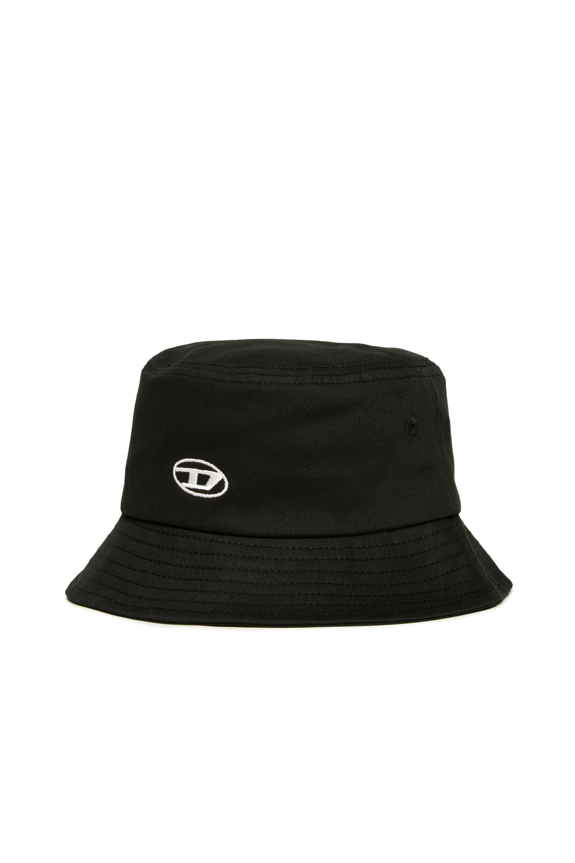 Diesel - FIRCUS, Unisex's Bucket hat with Oval D embroidery in Black - 1