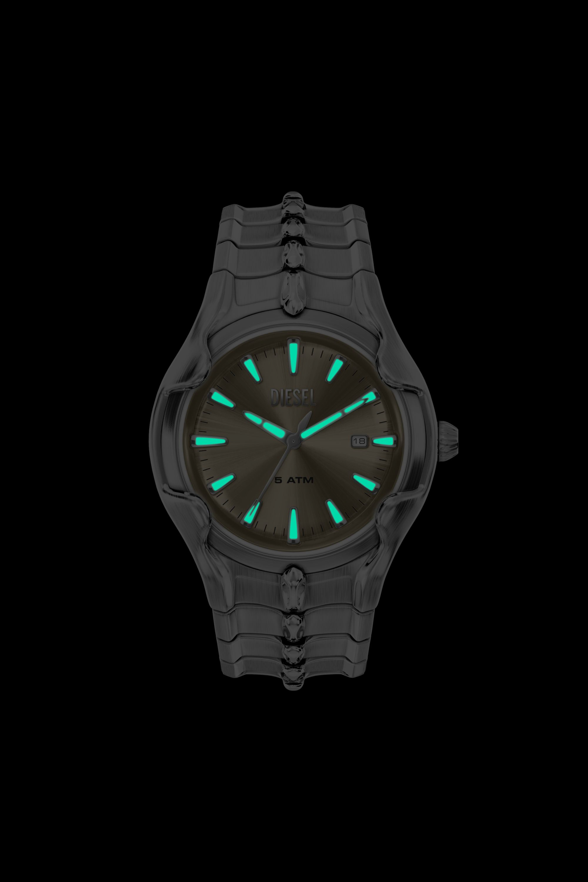 Diesel - DZ2234 WATCH, Man's Vert Stainless Steel Watch in Silver - 6