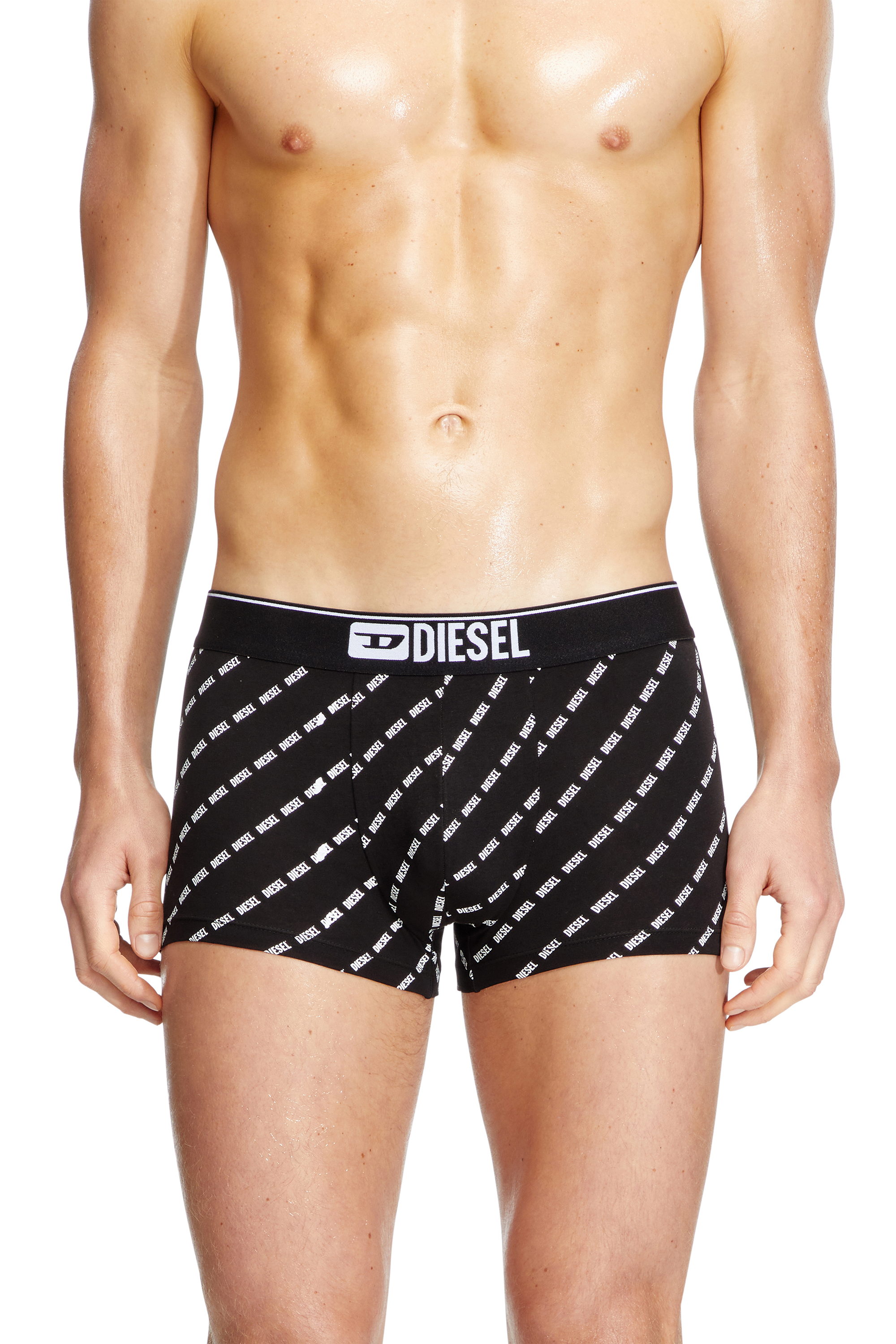Diesel - DAMIEN, Man's Boxer briefs with monogram print in Black - 2