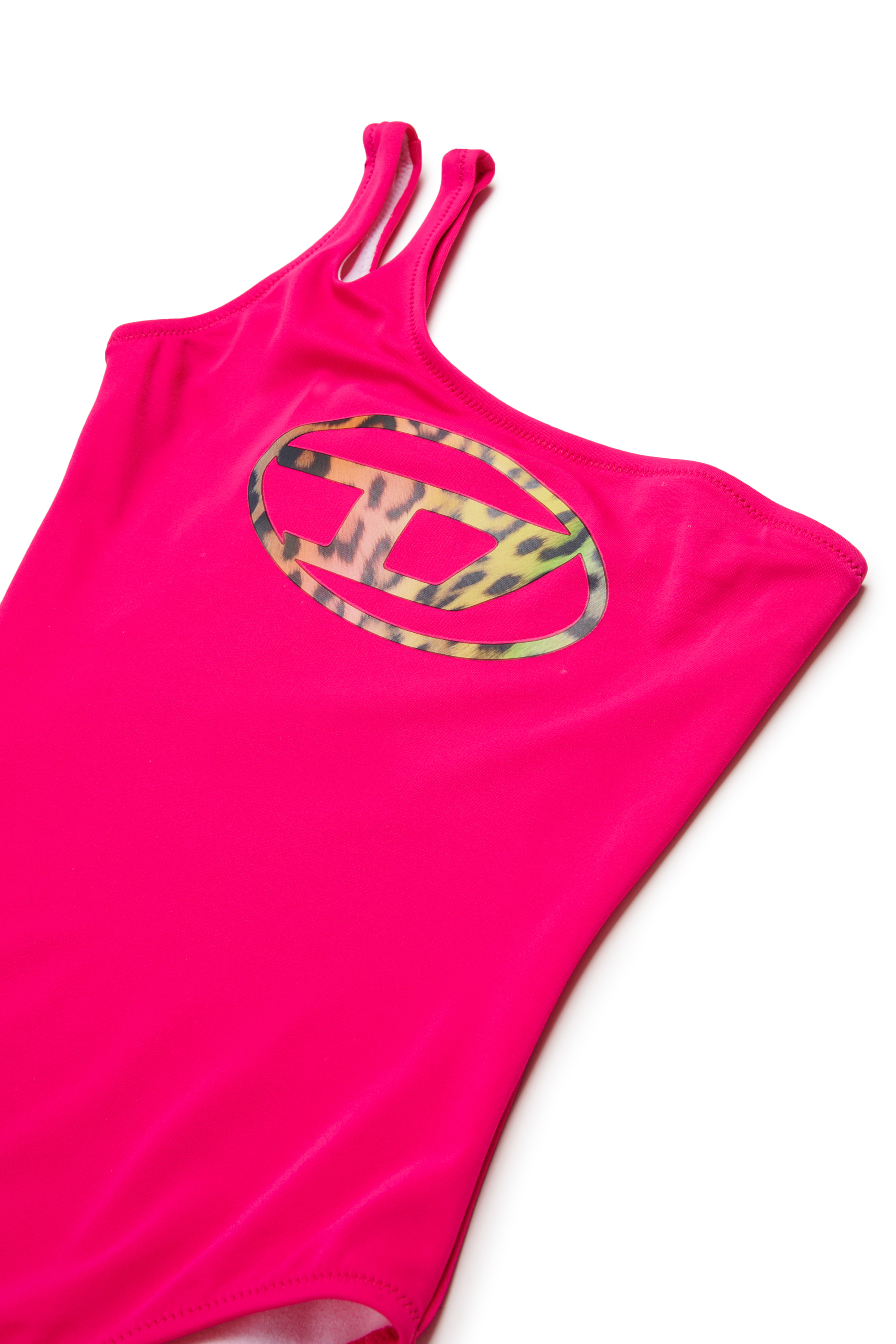 Diesel - MILEO, Woman's Swimsuit with animalier logo in Pink - 3