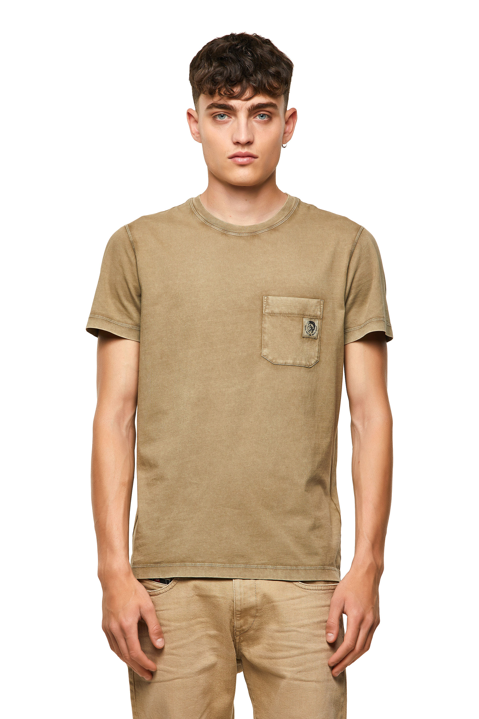 T-WORKY-MOHI-B1, Military Green - T-Shirts