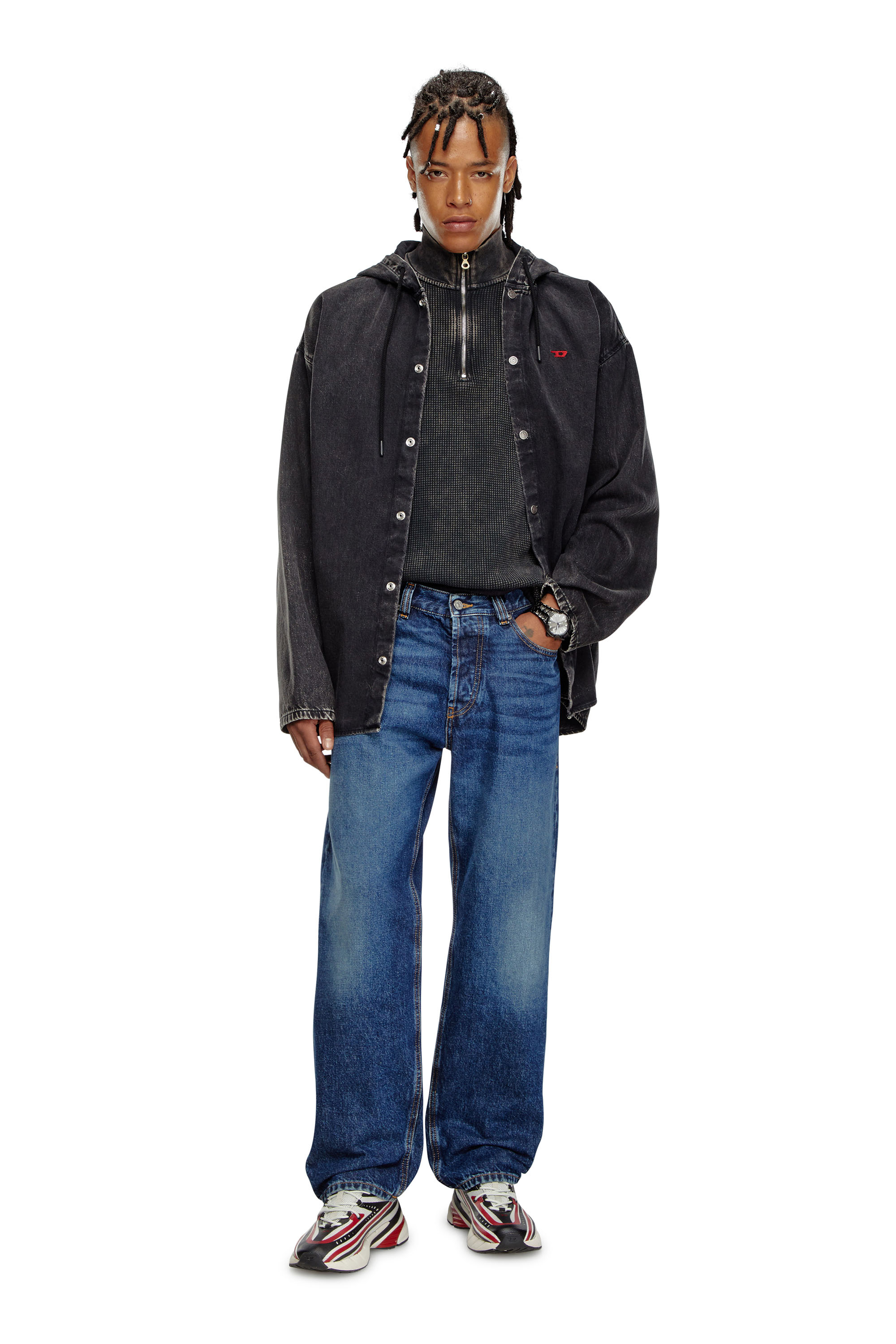 Diesel - Man Straight Jeans 2010 D-Macs 09I27, Dark Blue - Image 1