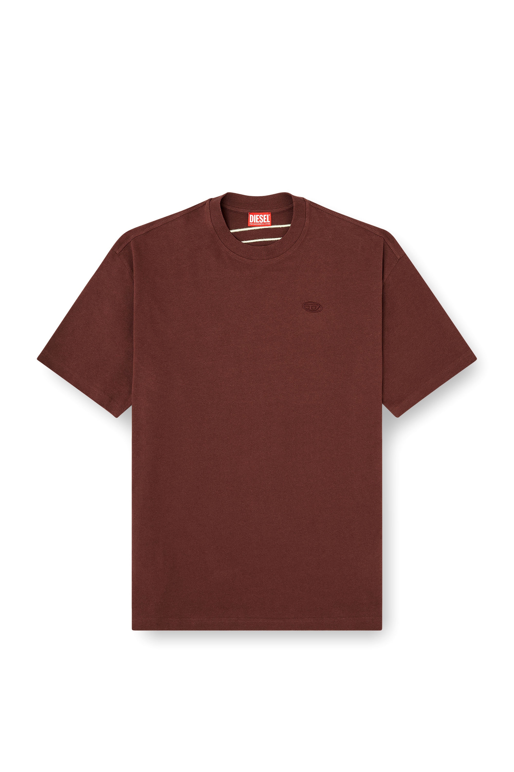 Diesel - T-BOGGY-MEGOVAL-D, Man's T-shirt with maxi oval D embroidery in null - 3