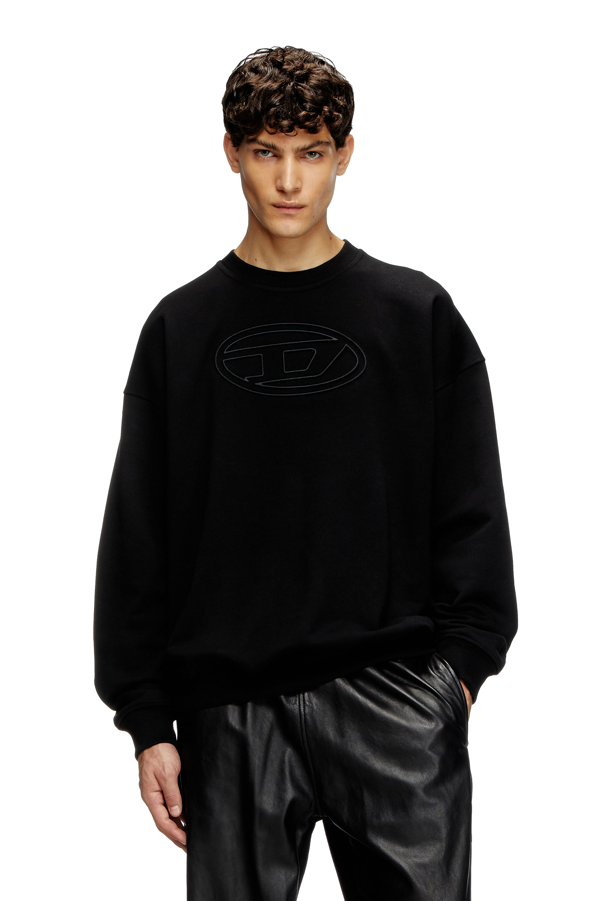 Diesel - S-MART-BIGOVAL, Man's Sweatshirt with embossed Oval D in null - 1