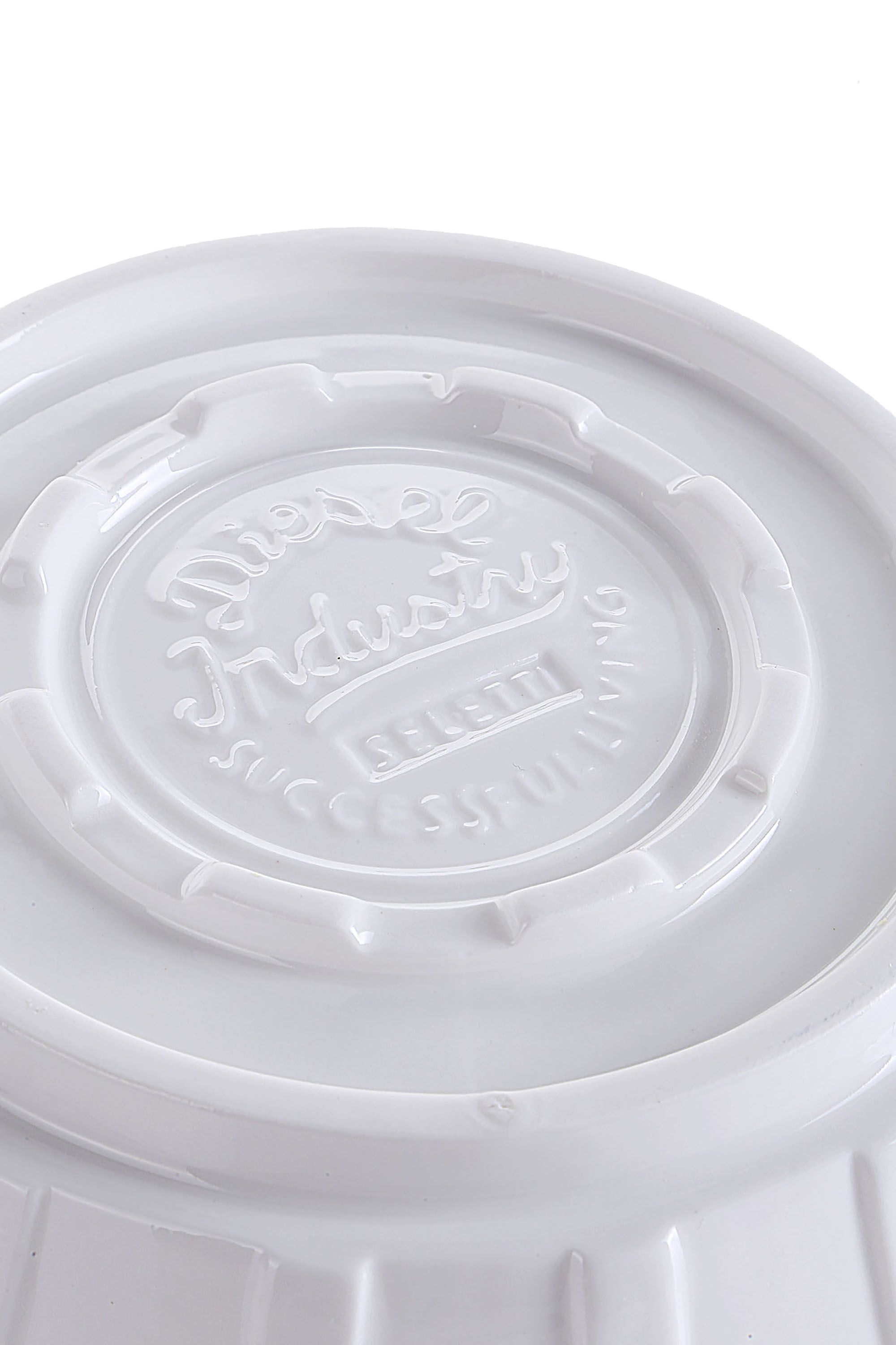 Diesel - 10979 MACHINE COLLEC, Unisex's Porcelain salad bowl, &oslash; cm 22 / 8.7" in White - 3