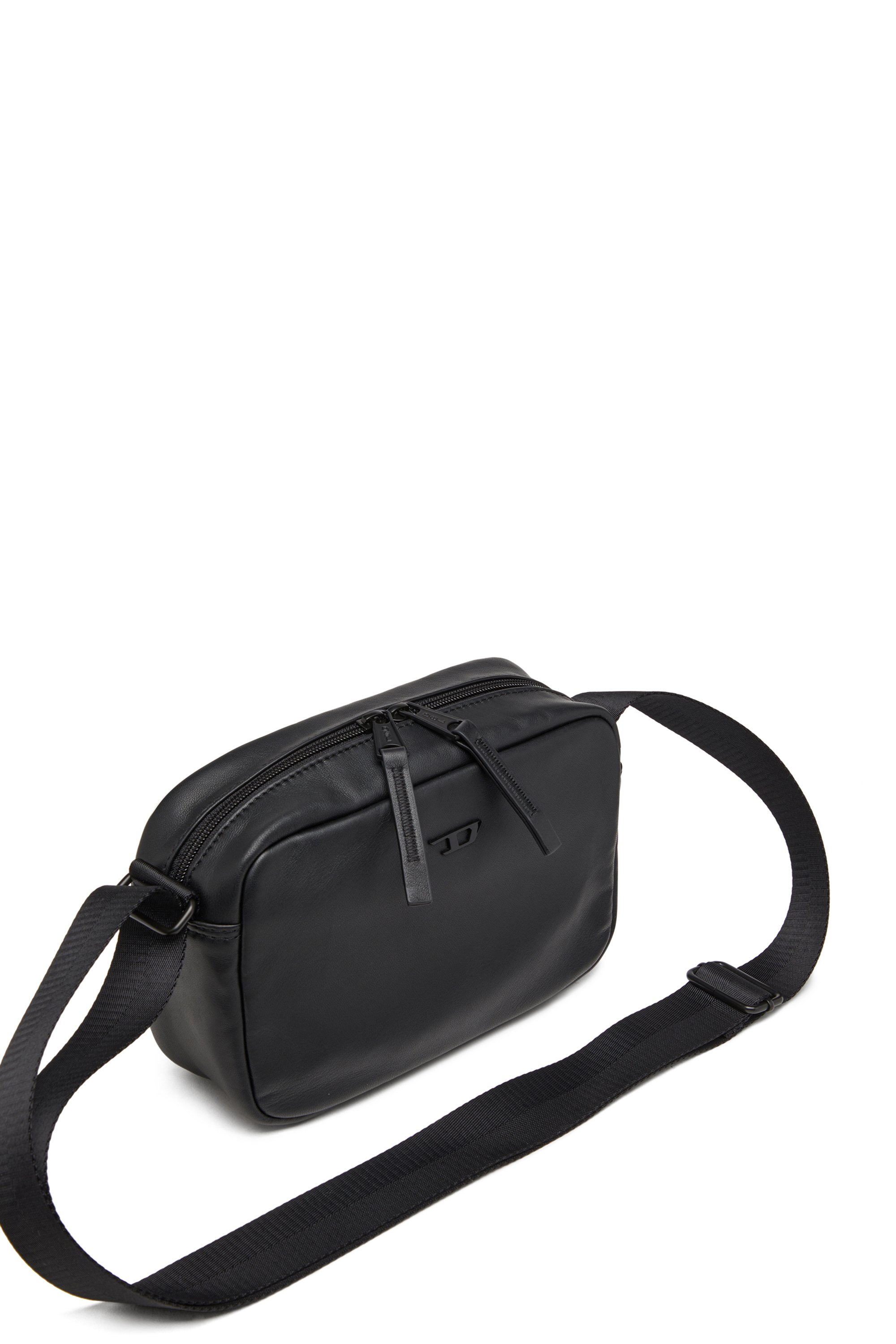 Diesel - RAVE CAMERA BAG X, Man's Camera bag in nappa leather in Black - 5