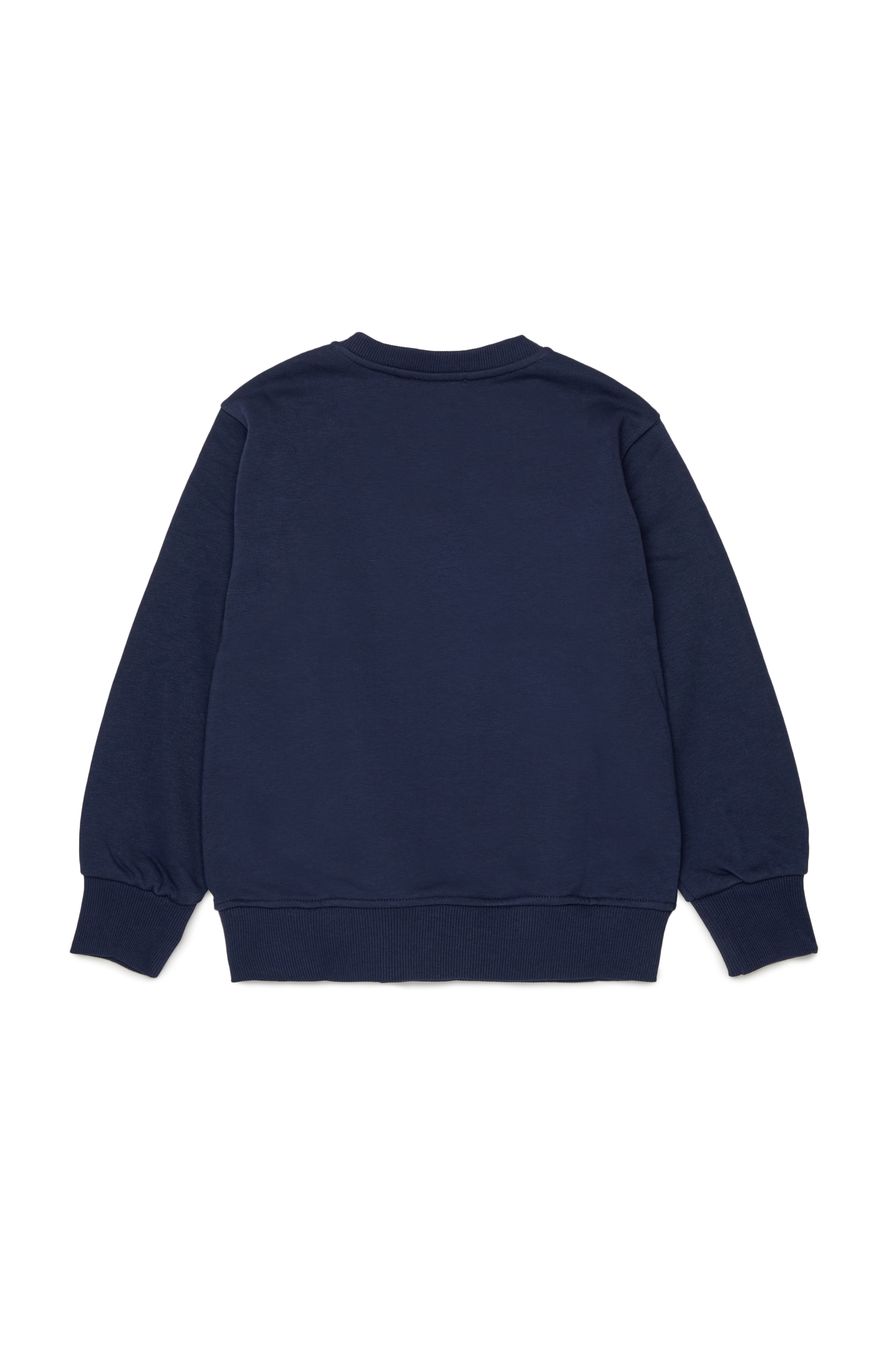 Diesel - SDROPS OVER, Man's Cotton sweatshirt with logo in Blue - 2