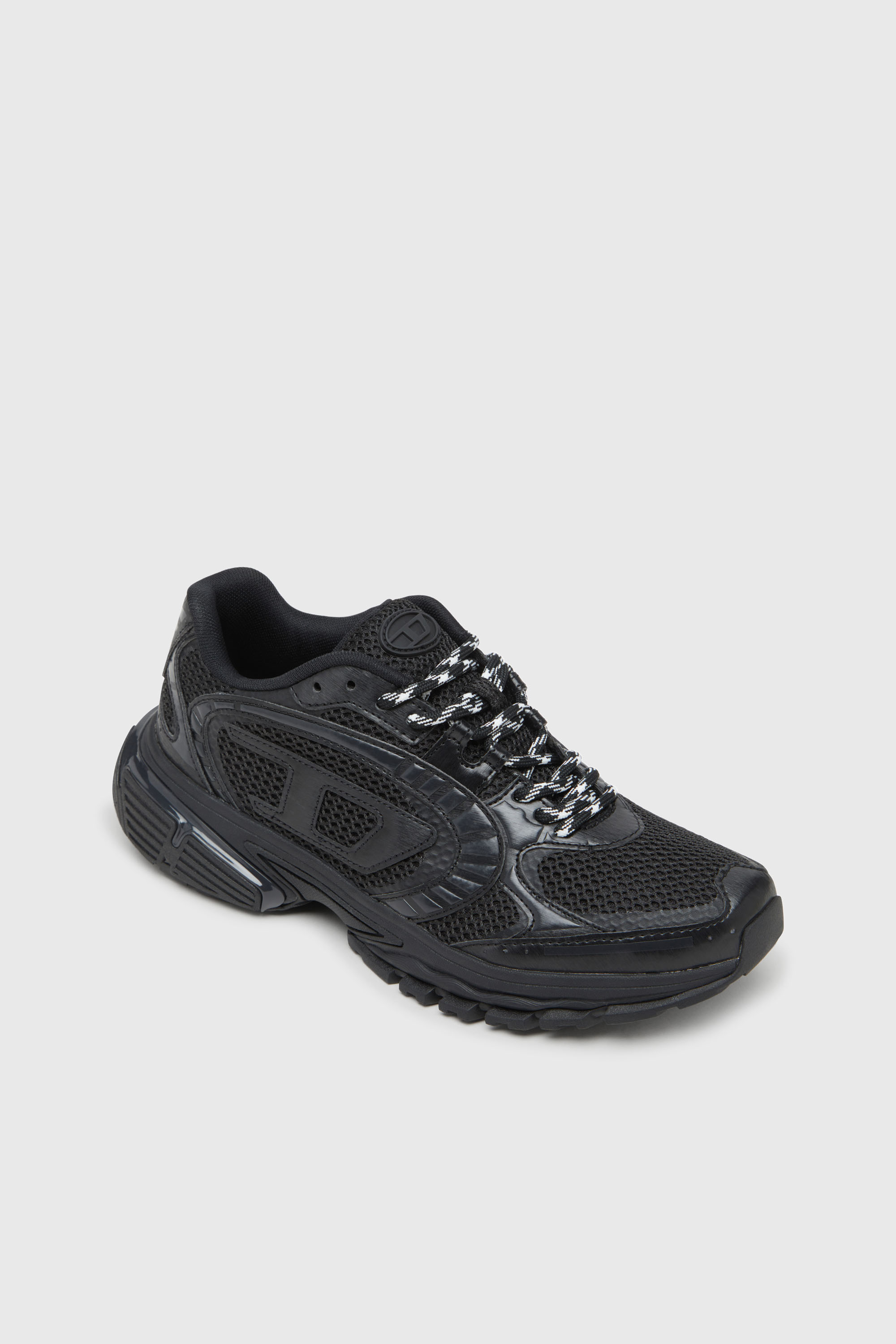 Diesel - S-PRO-V-DENSE LOW, Man's S-Pro-V-Dense-Mesh sneakers with Oval D logo in Black - 6