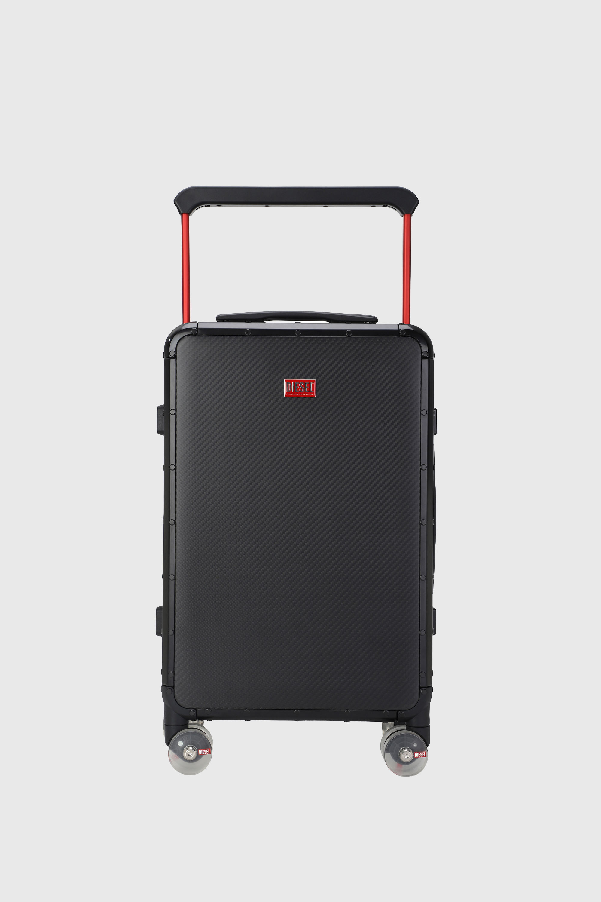 Diesel - DSL CARBON FIBER TROLLEY-BLACK- DSL001, Unisex's Carbon fiber suitcase size S in Black - 1