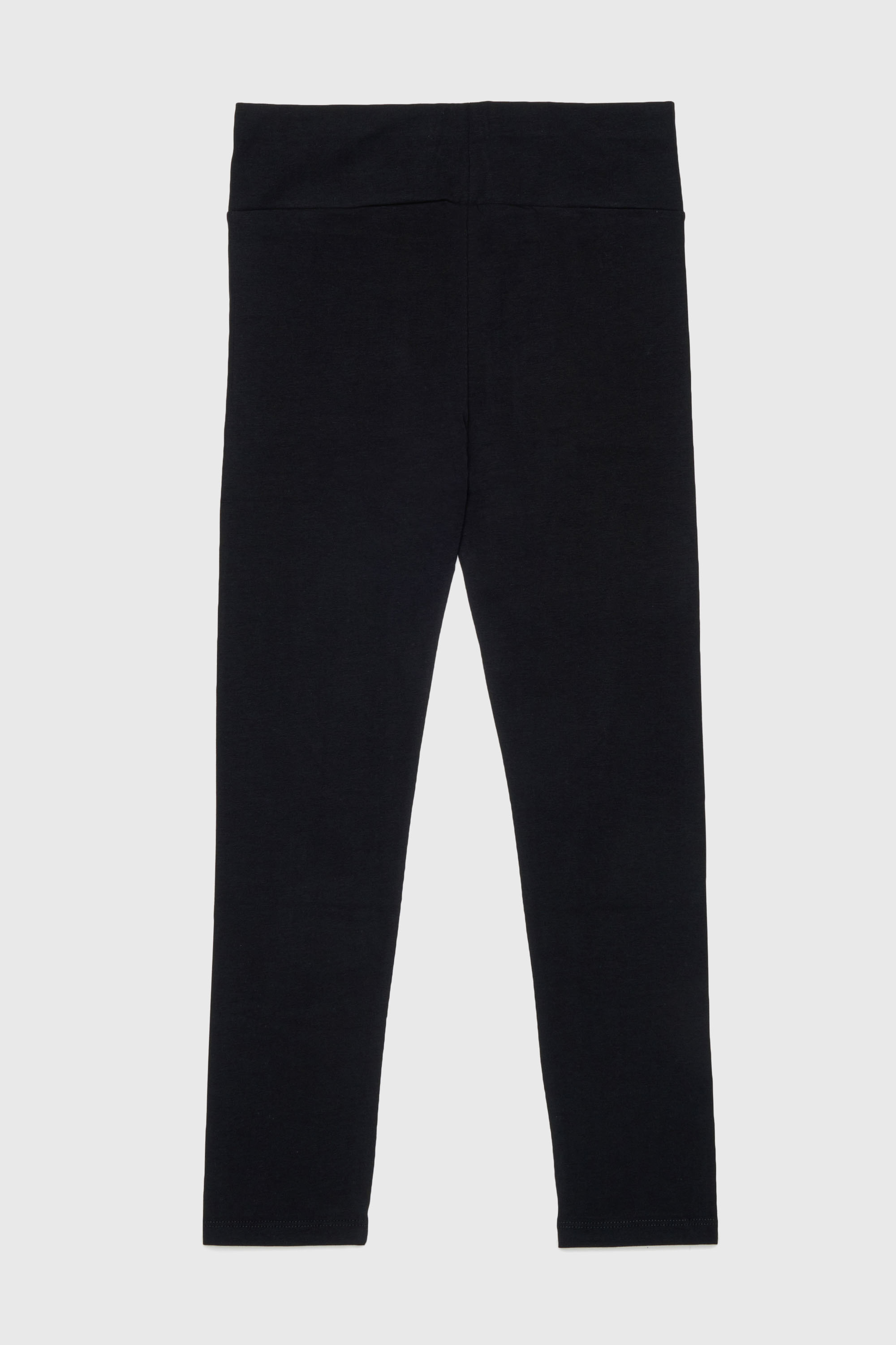 Diesel - PCEFY, Woman's Cotton leggings with cut-off logo in Black - 2
