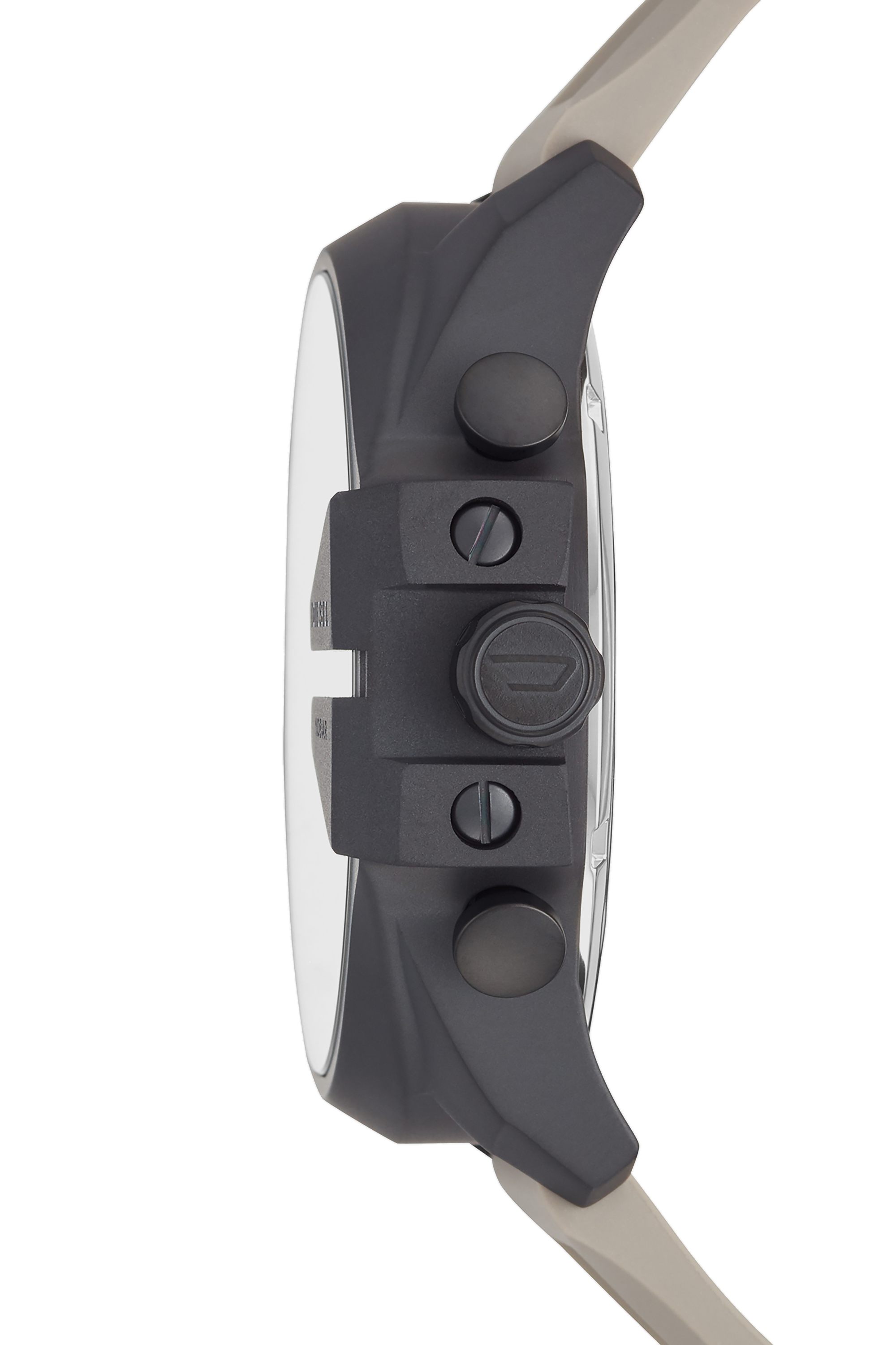 Diesel - DZ4496, Man's Mega Chief analog gray silicone watch in Gray/Black - 2