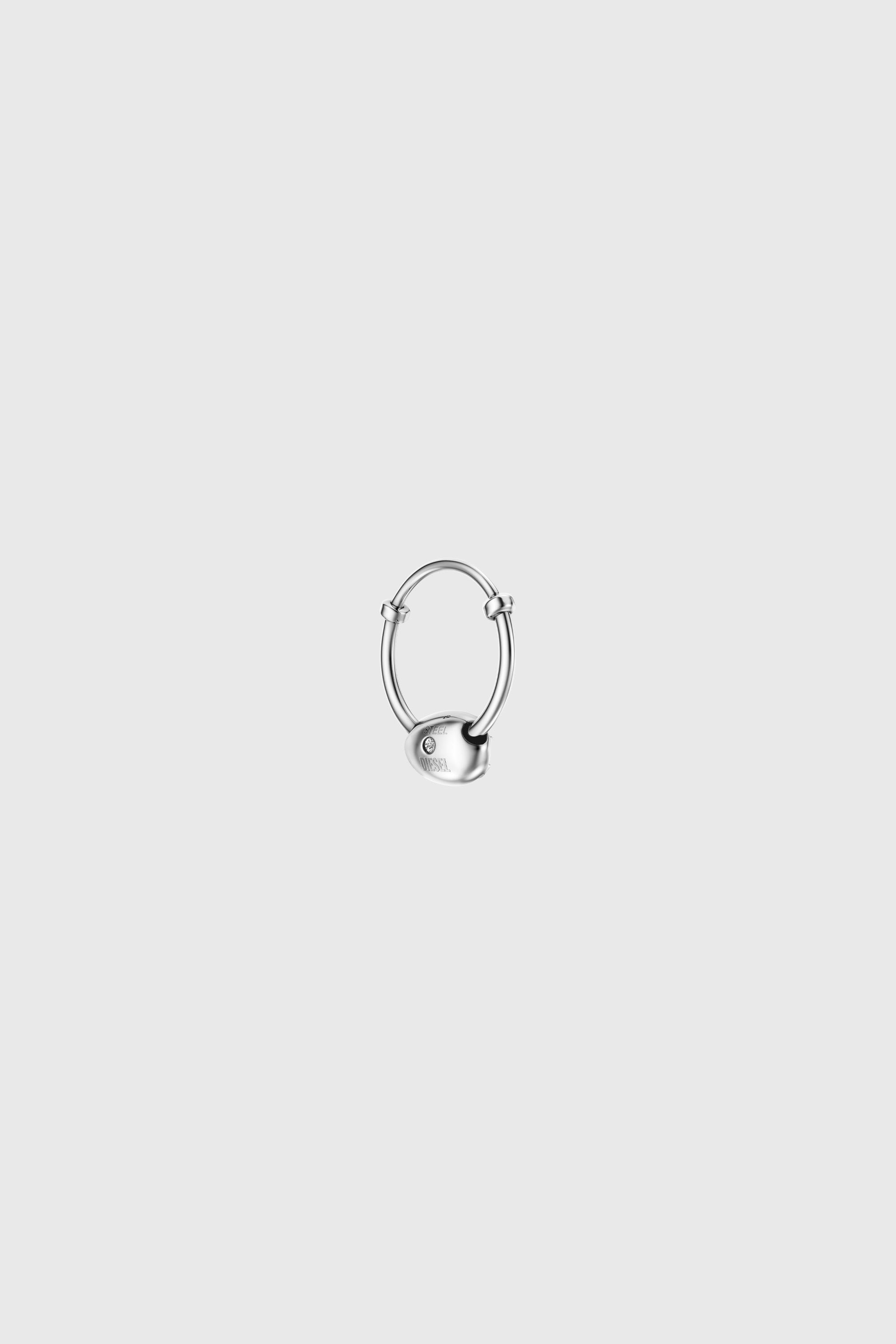 Diesel - DX1703040 JEWELLERY, Unisex's Stainless steel hoop earring in Silver - 2