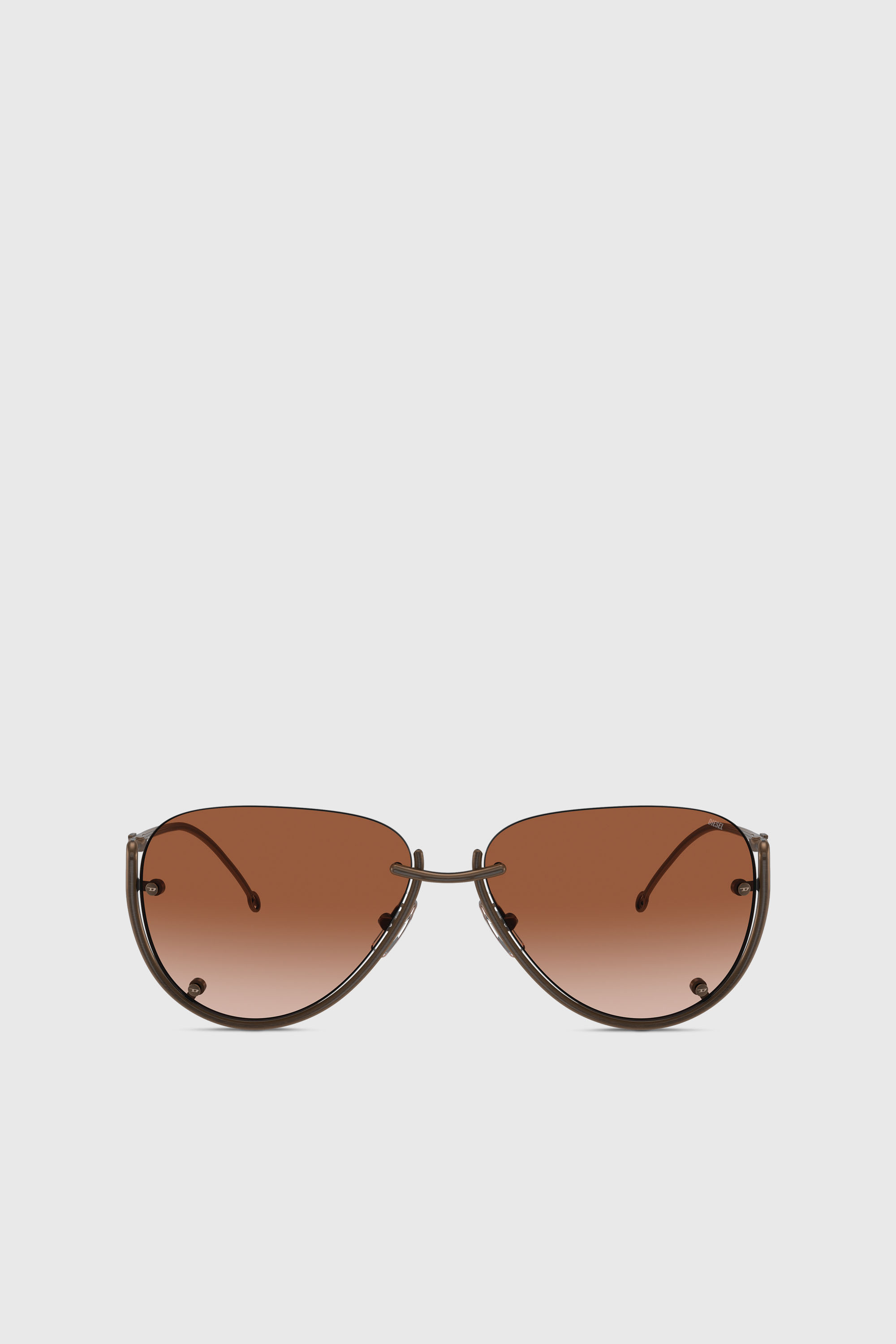 Diesel - 0DL1003, Unisex's Pilot model sunglasses in Bronze - 1