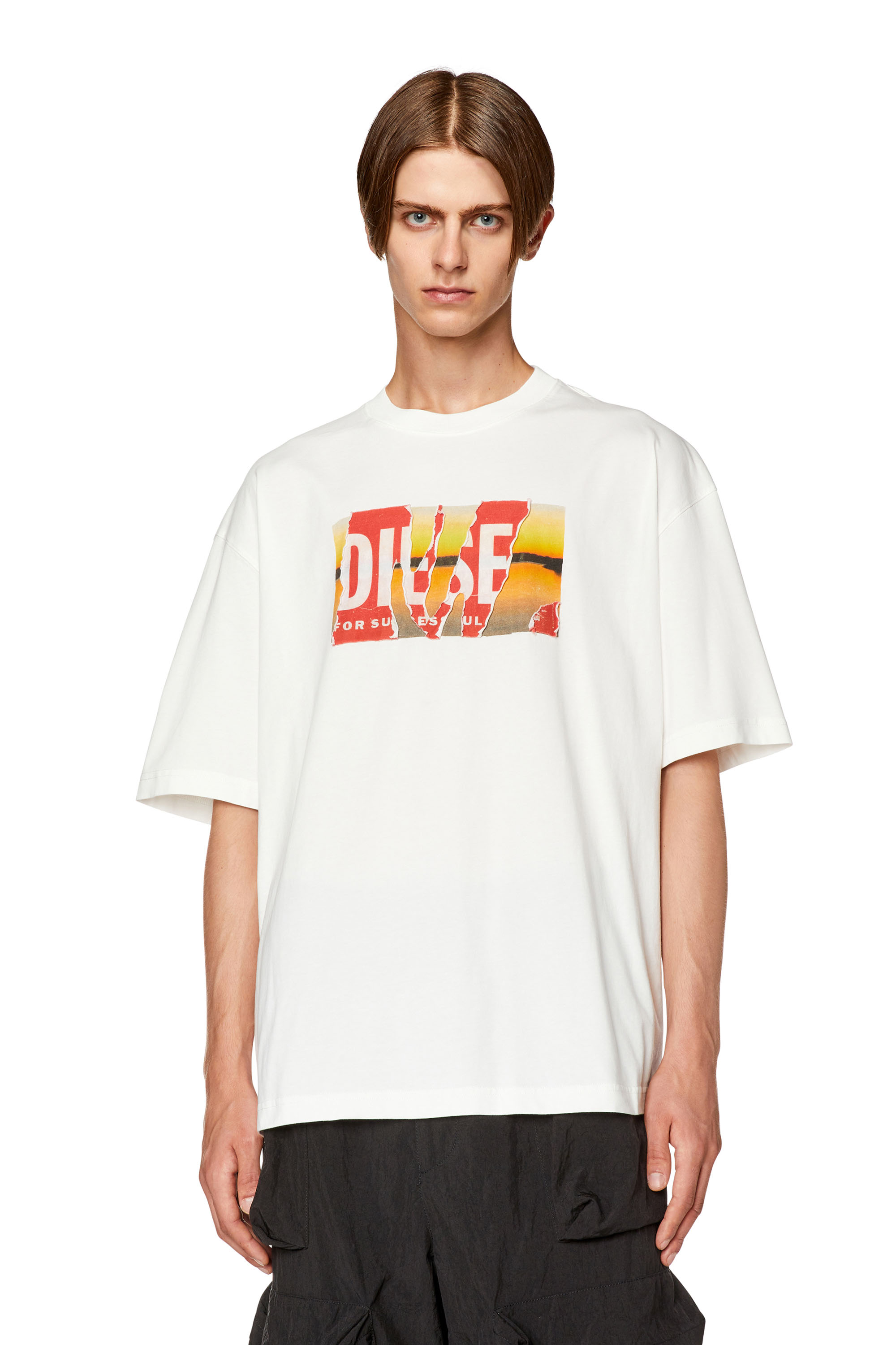 Diesel - T-WASH-POFF-L1, White - Image 1