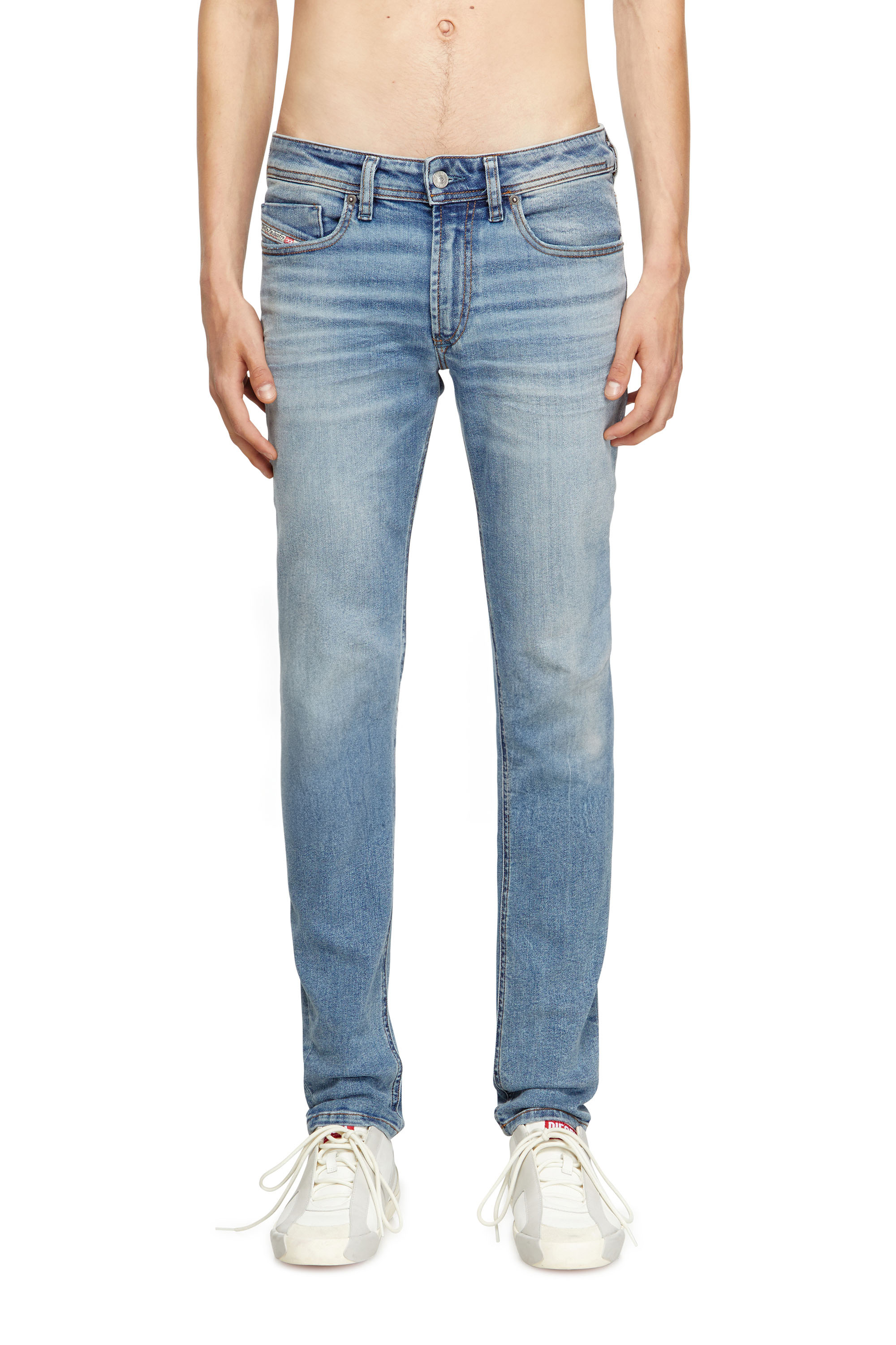 Diesel - Man's Skinny Jeans 1979 Sleenker 0DBDQ, Light Blue - 3