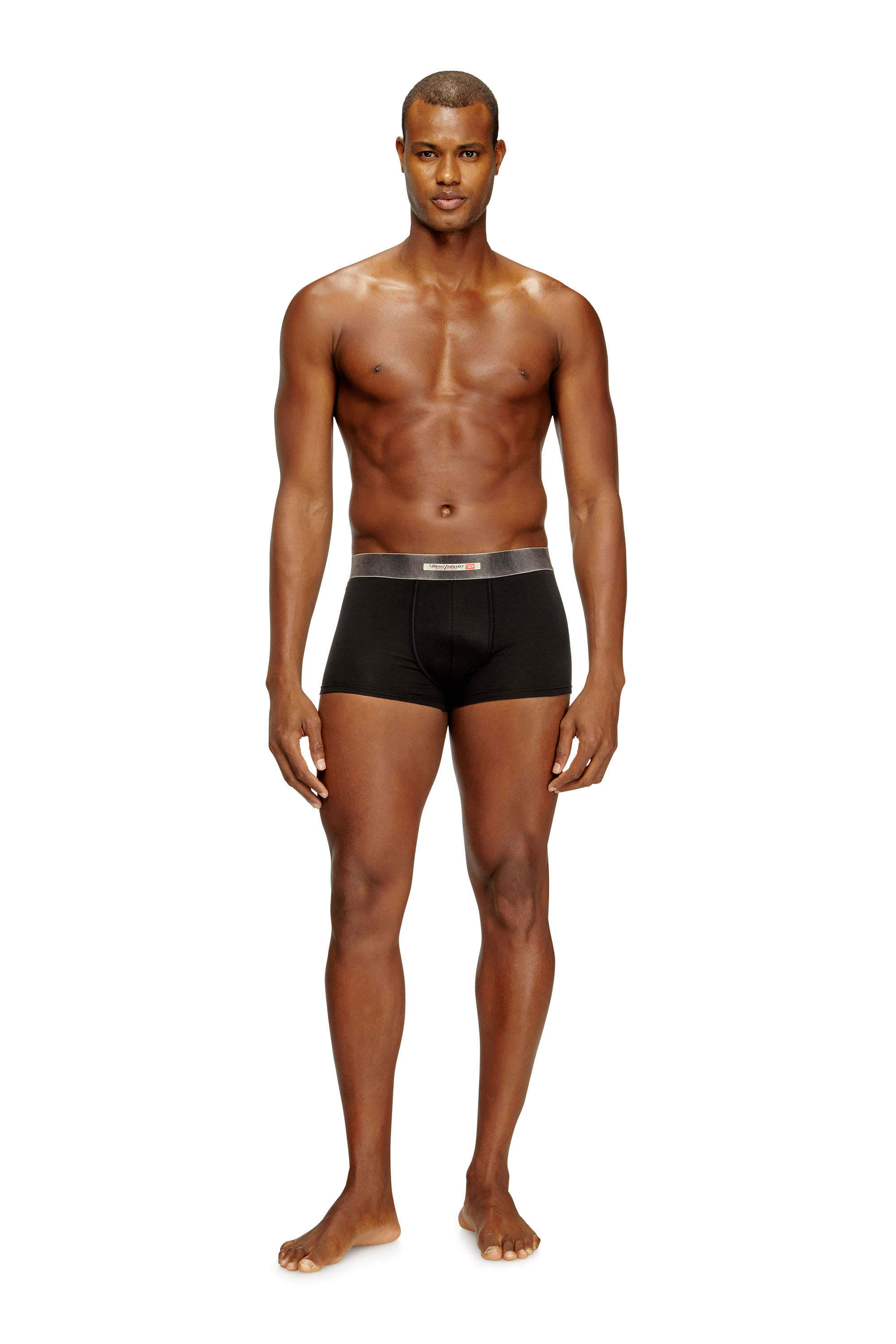 Diesel - DAMIEN-DNM-3PACK, Man's 3-pack of stretch cotton boxers with satin waistband in null - 2