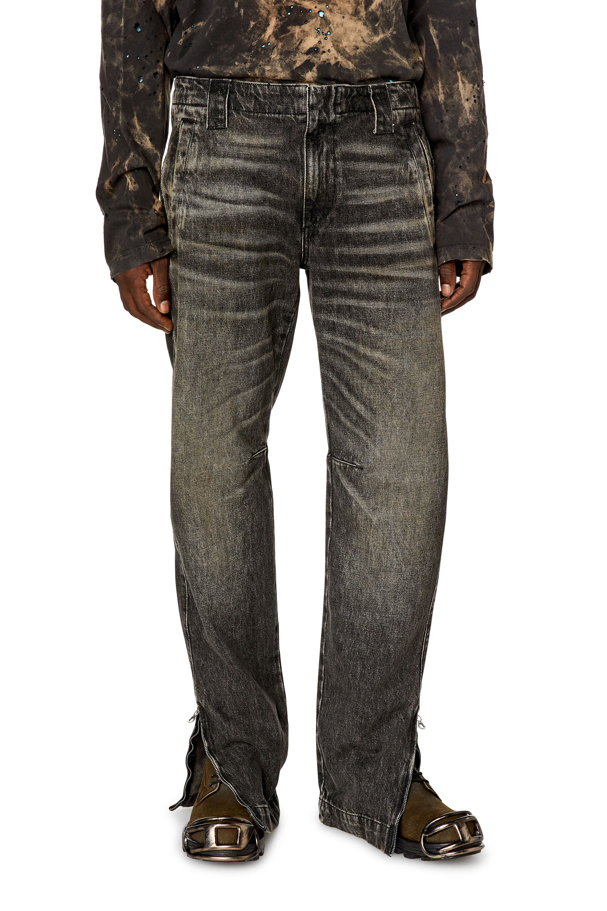 Diesel - Straight Jeans D-Gene 0GHAA, Black/Dark grey - Image 4