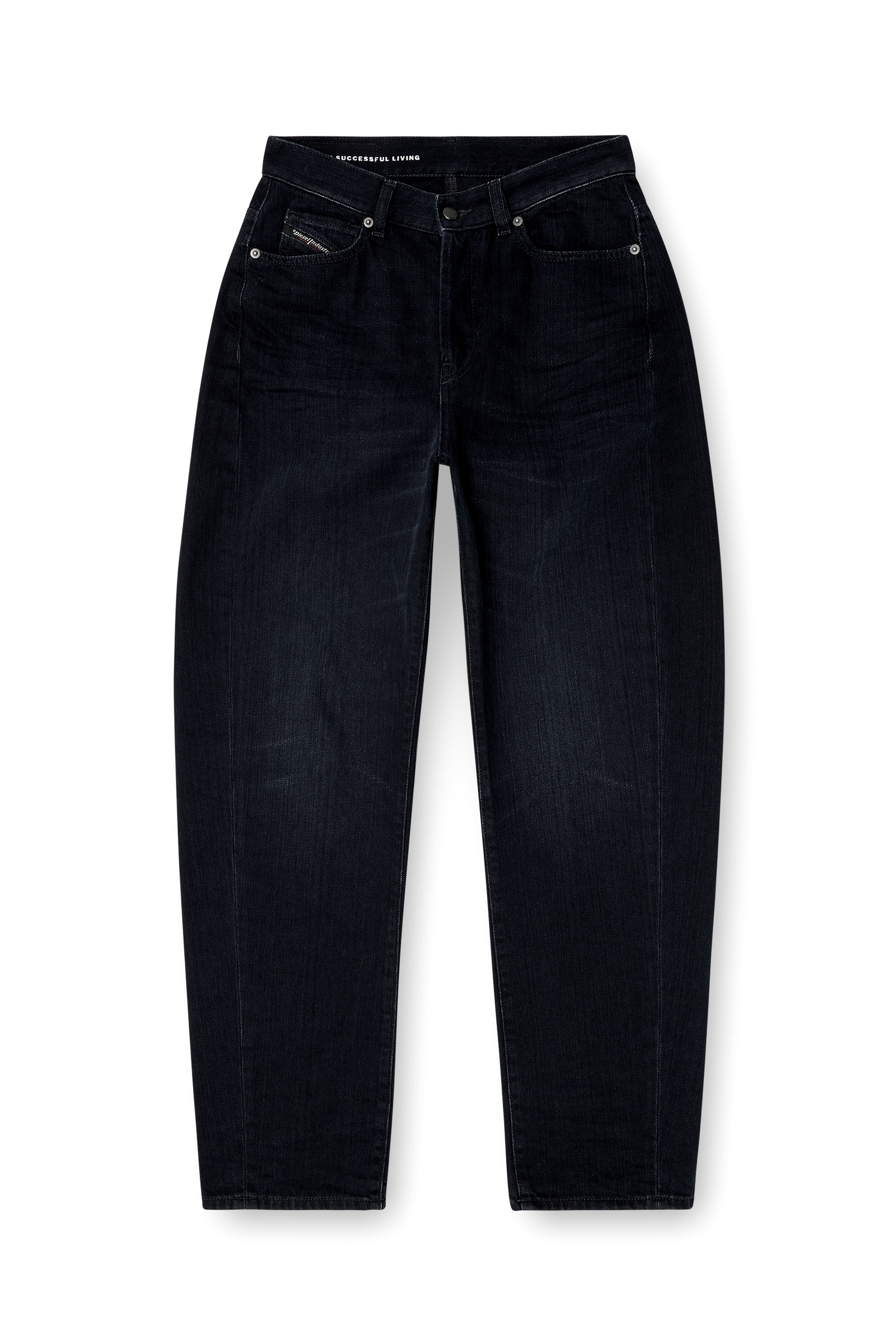 Relaxed Jeans 1974 D-Ellz 09L54, Dark Blue Diesel - Woman's Relaxed Jeans 1974 D-Ellz 09L54, Dark Blue - 2
