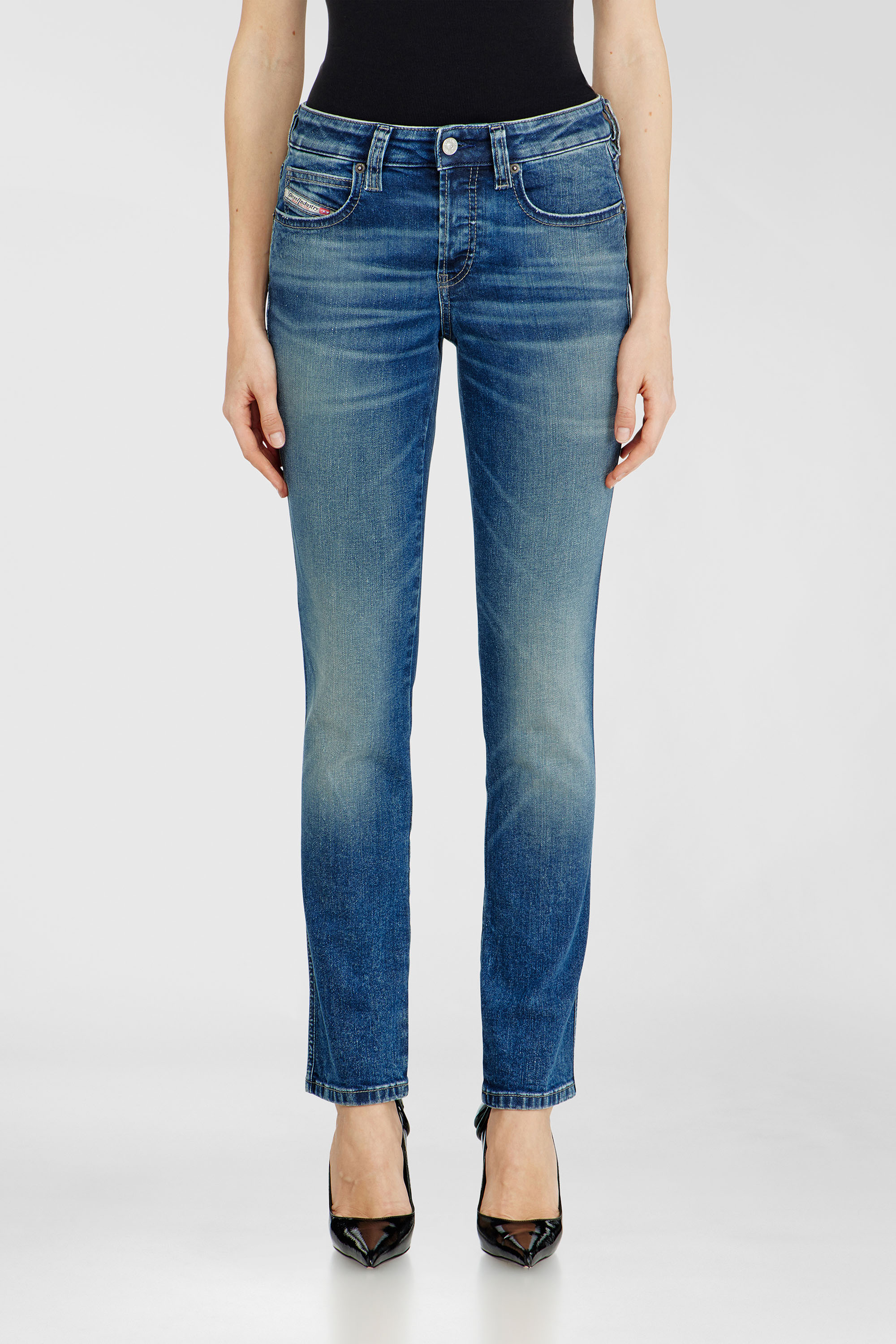 Diesel - Woman's Slim Jeans 1992 D-Jiann 0DBEE, Medium blue - 4
