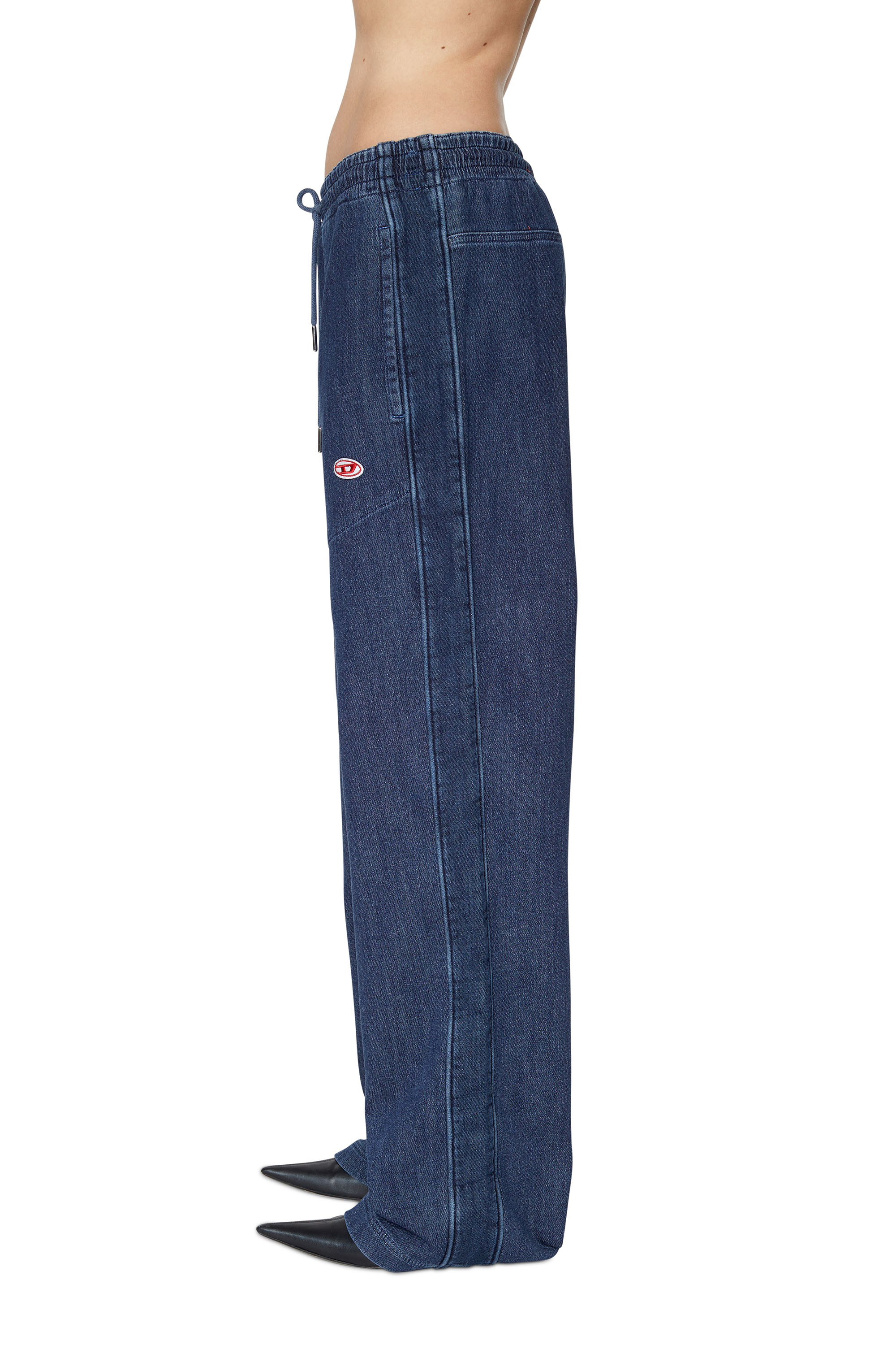 Diesel - D-Martians Track Denim 09C30 Straight, Dark Blue - Image 4
