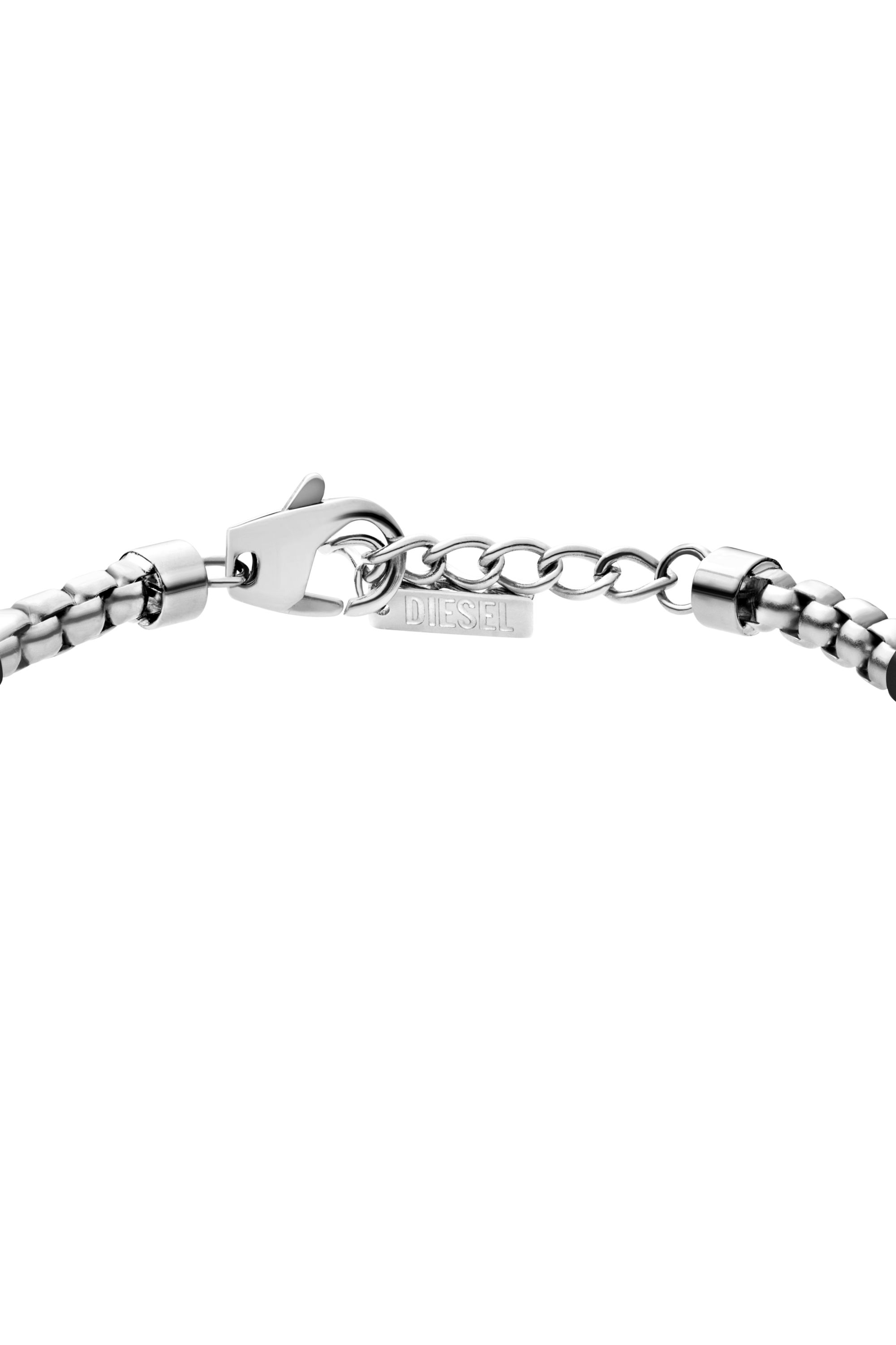 Diesel - DX1634931 JEWELLERY, Unisex's Two-tone stainless steel chain bracelet in Silver/Black - 2